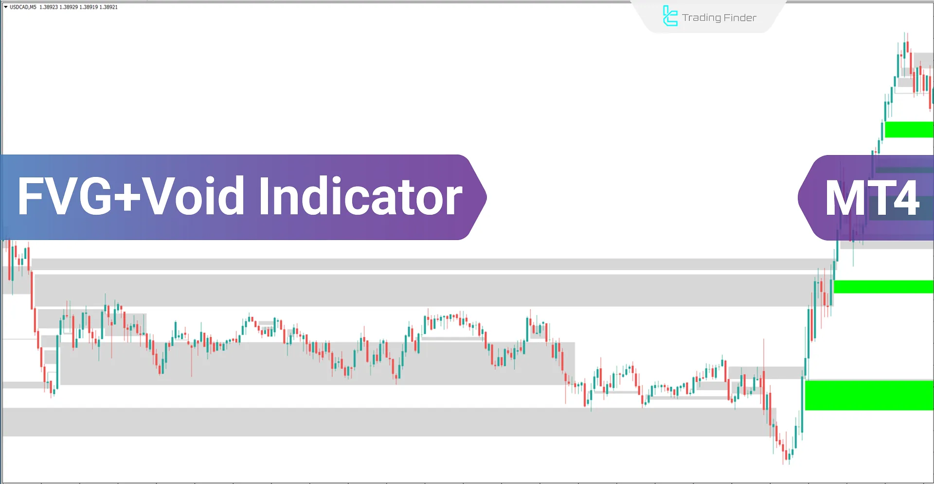 FVG and Void indicator for ICT and Smart Money for Meta Trader 4 Download - Free - [Trading Finder]