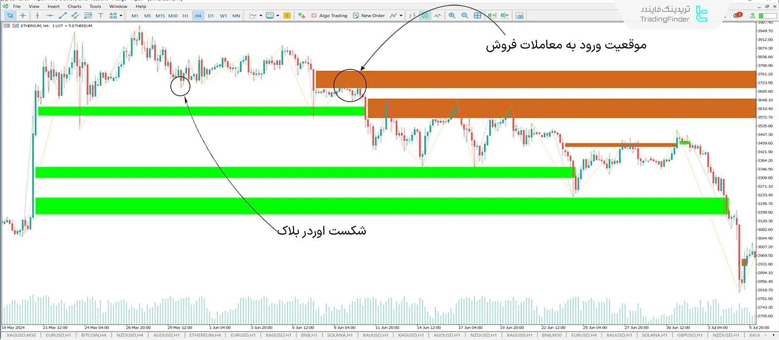 دانلود اندیکاتور تک شاخ (Unicorn) سبک ICT در متاتریدر 5 - رایگان - [تریدینگ فایندر] 2