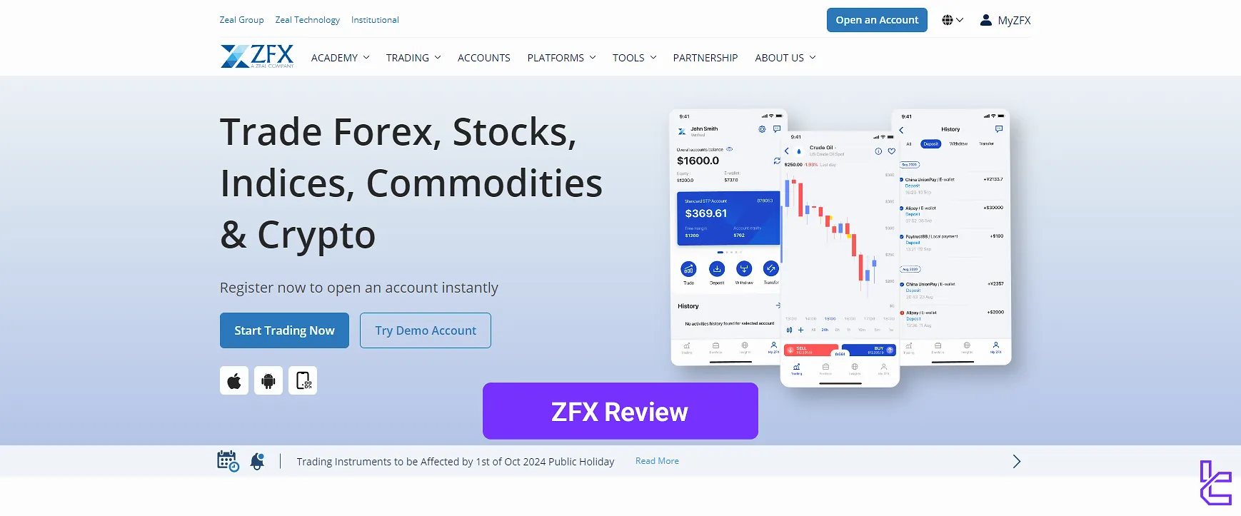 ZFX broker