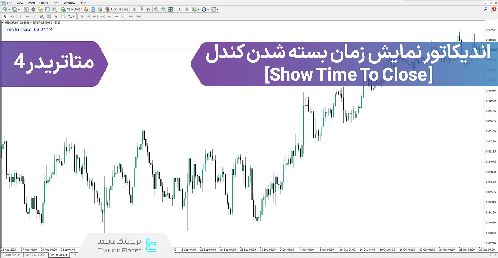 دانلود اندیکاتور نمایش زمان بسته شدن کندل (STTC) در متاتریدر 4 - رایگان - [تریدینگ فایندر]