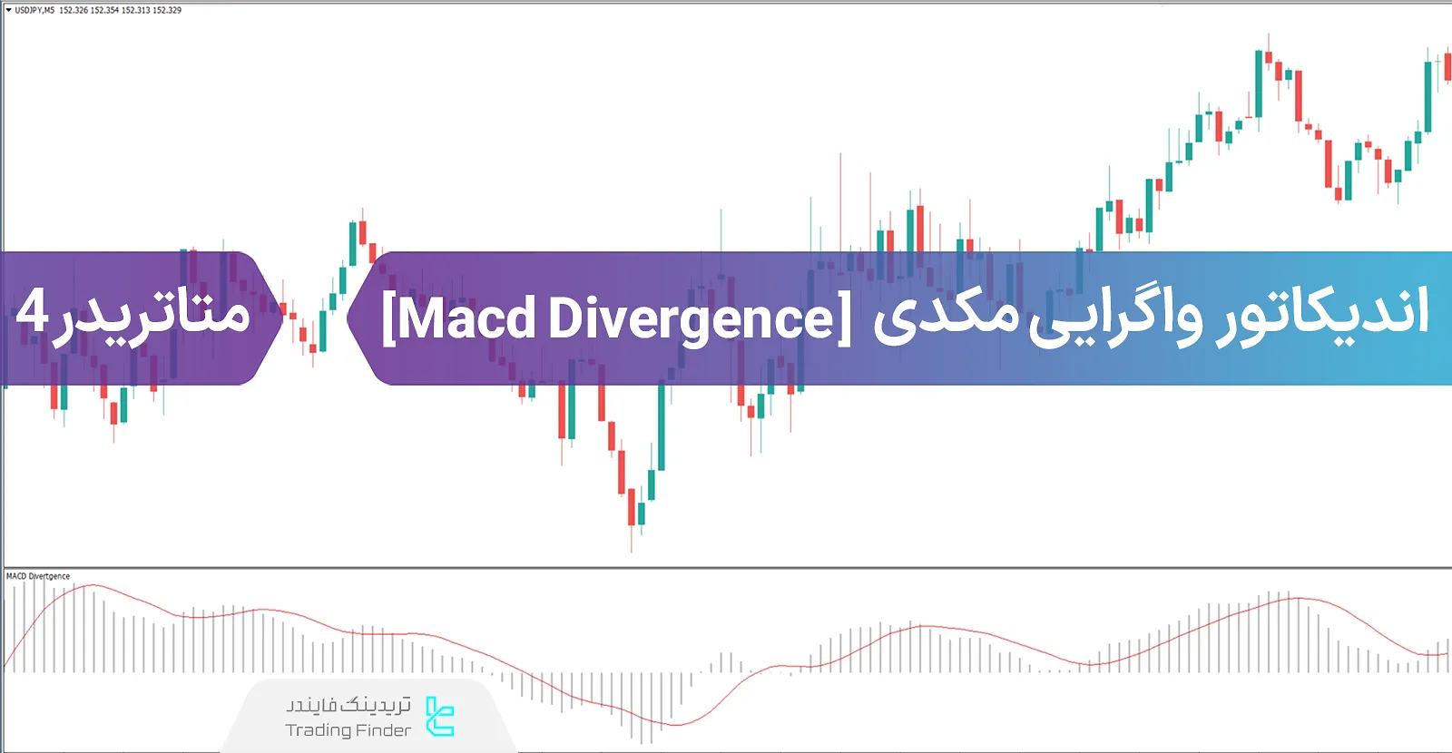 دانلود اندیکاتور واگرایی خودکار مکدی (Macd Divergence) در متاتریدر 4 - رایگان - [تریدینگ فایندر]