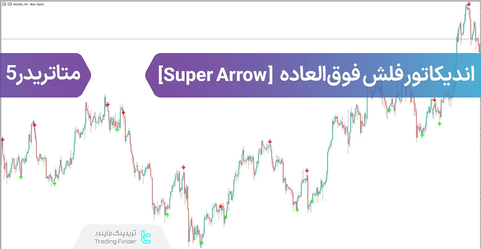 دانلود اندیکاتور فلش فوق‌العاده (Super Arrow) در متاتریدر 5 - رایگان - [تریدینگ فایندر]