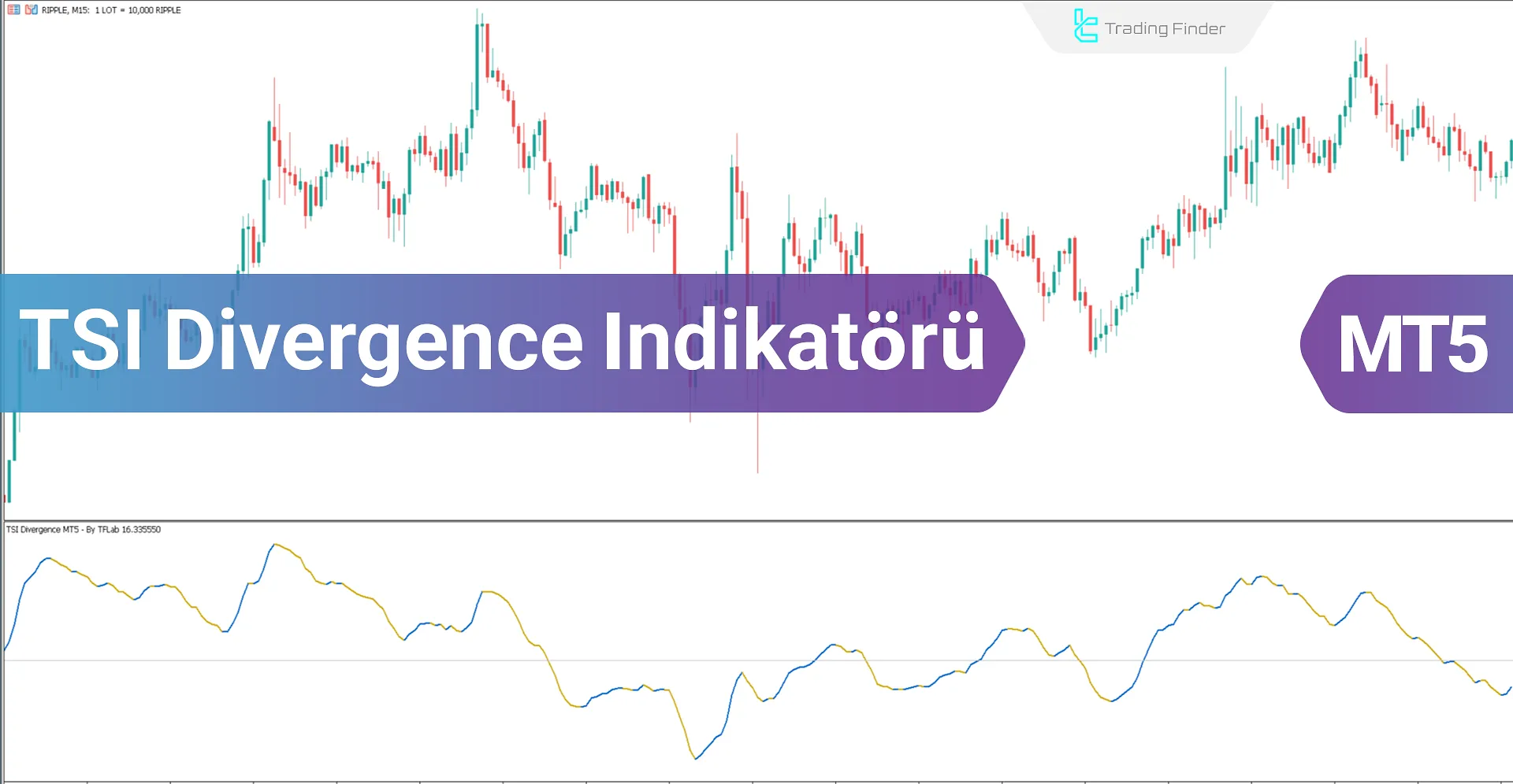 TSI Divergence Göstergesi MT5 için İndir - Ücretsiz - [Trading Finder]