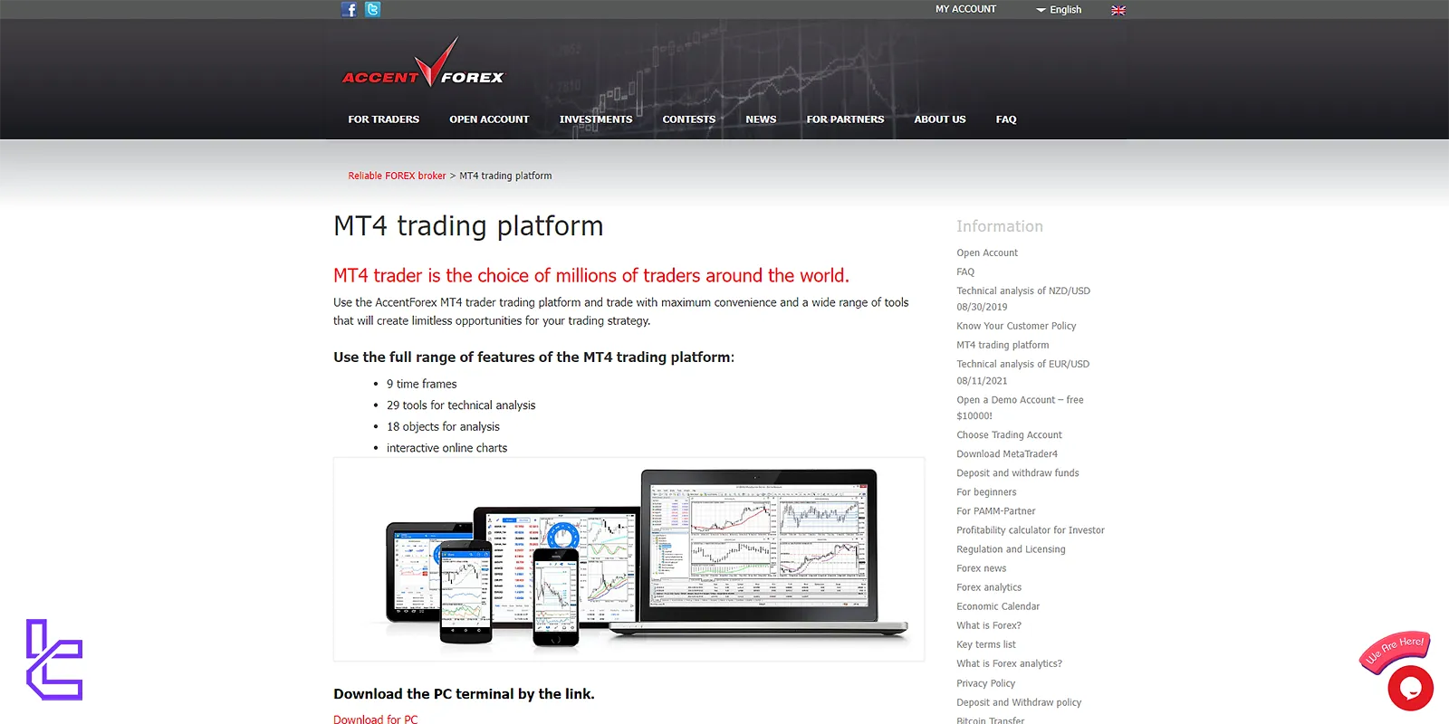 AccentForex’s Trading Platform