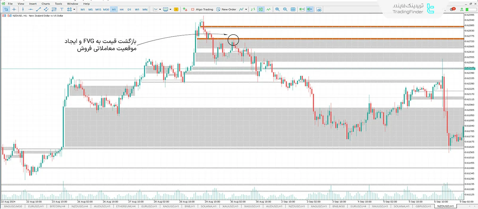 دانلود اندیکاتور شکاف بهبود یافته ارزش منصفانه (iFVG + Void) در متاتریدر 5 - رایگان - [تریدینگ فایندر] 2