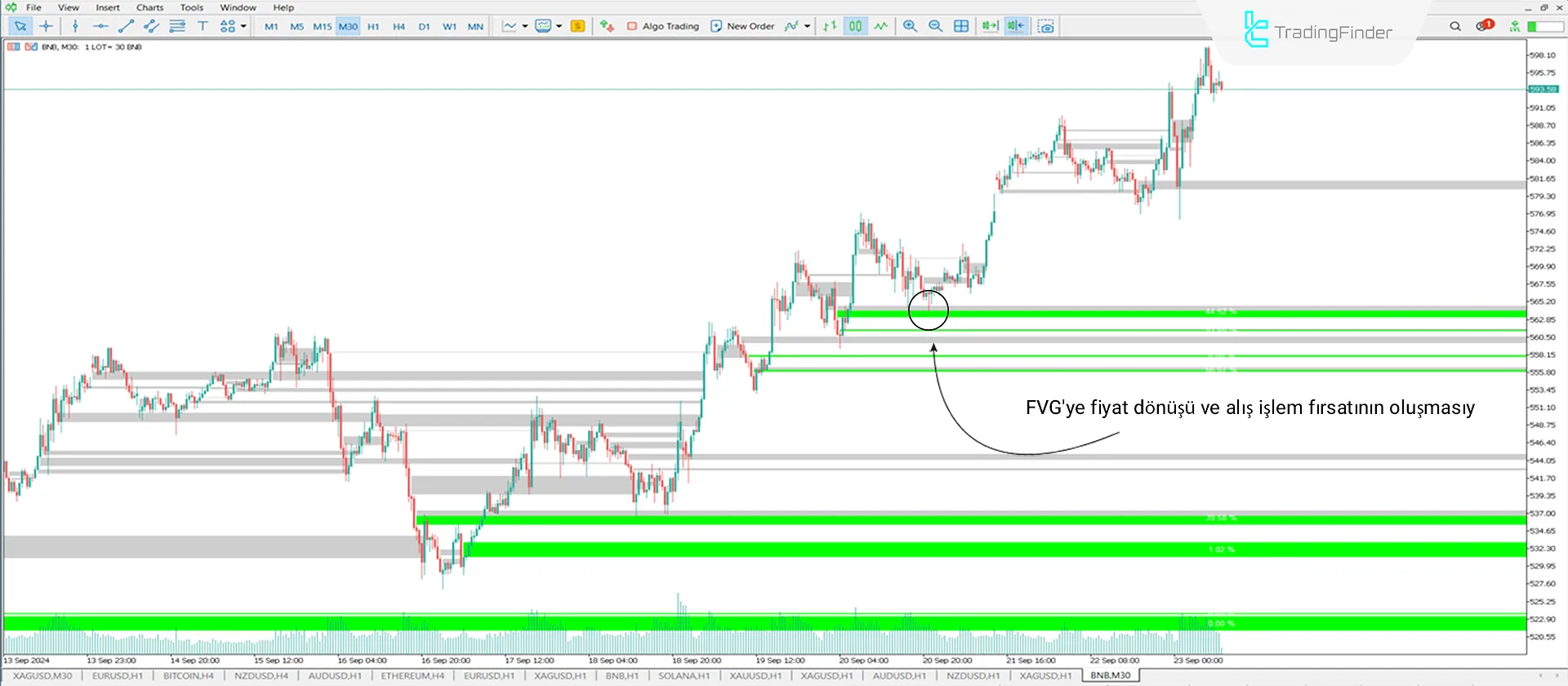 iFVG + Void indikatörünü MT5 için indir - Ücretsiz - [Trading Finder] 1