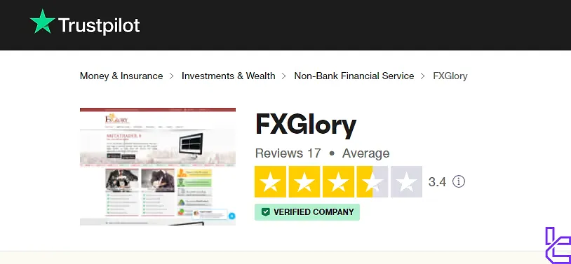 FxGlory Trustpilot score