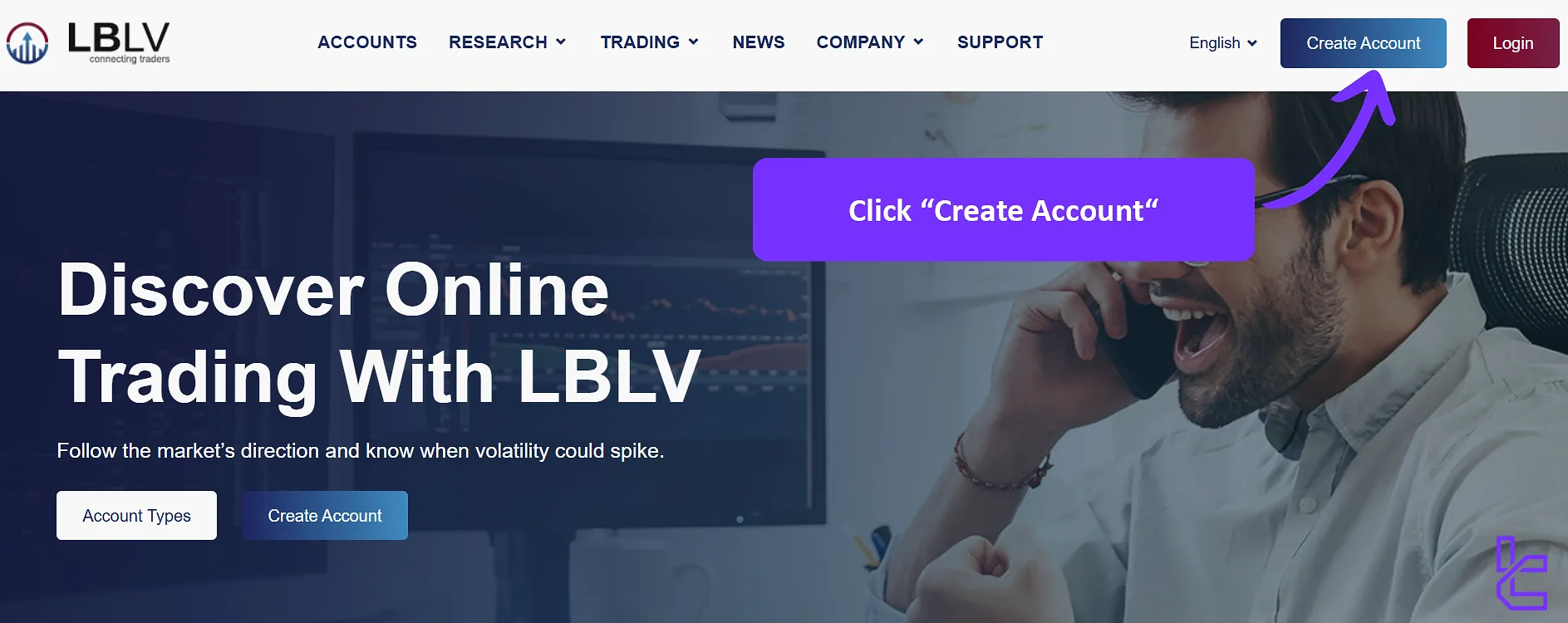 LBLV sign up button