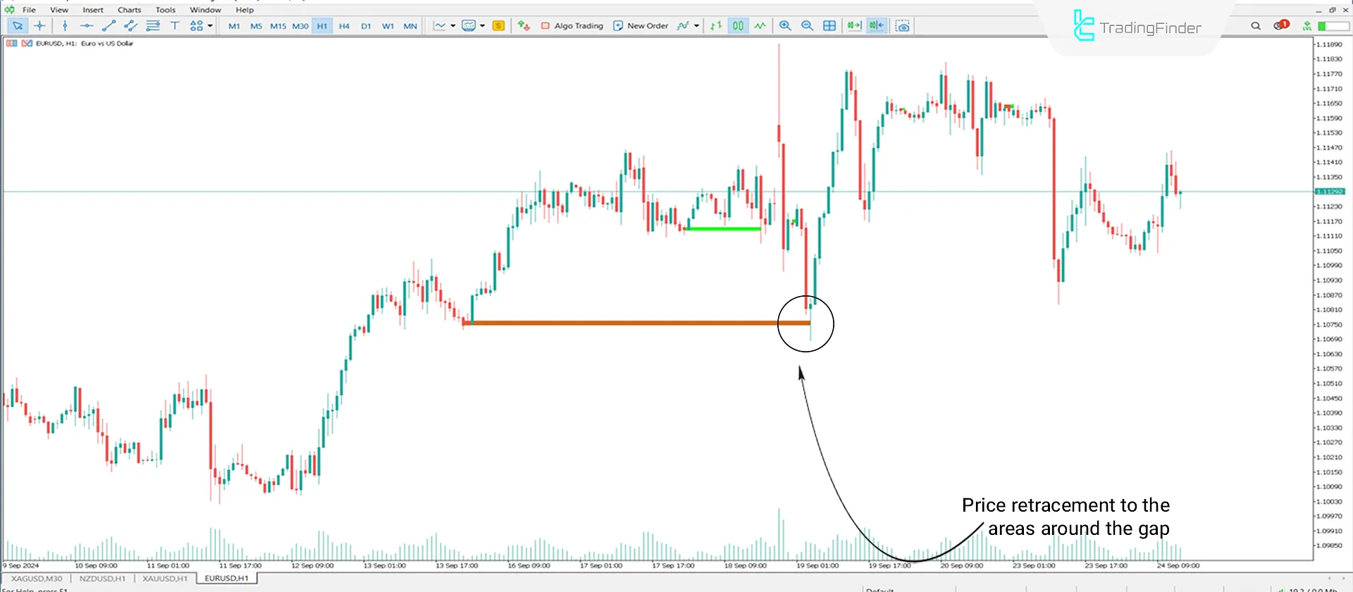 New Day Opening Gap and New Week Opening Gap (NWOG-NDOG) Indicator MT5 - Free 1