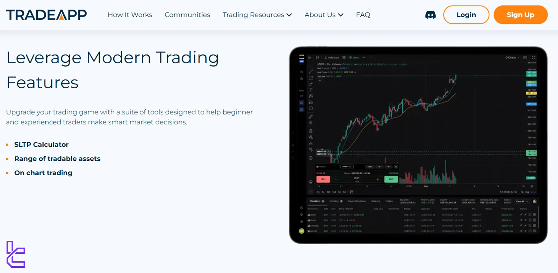 TradeApp Trade Locker trading platform features