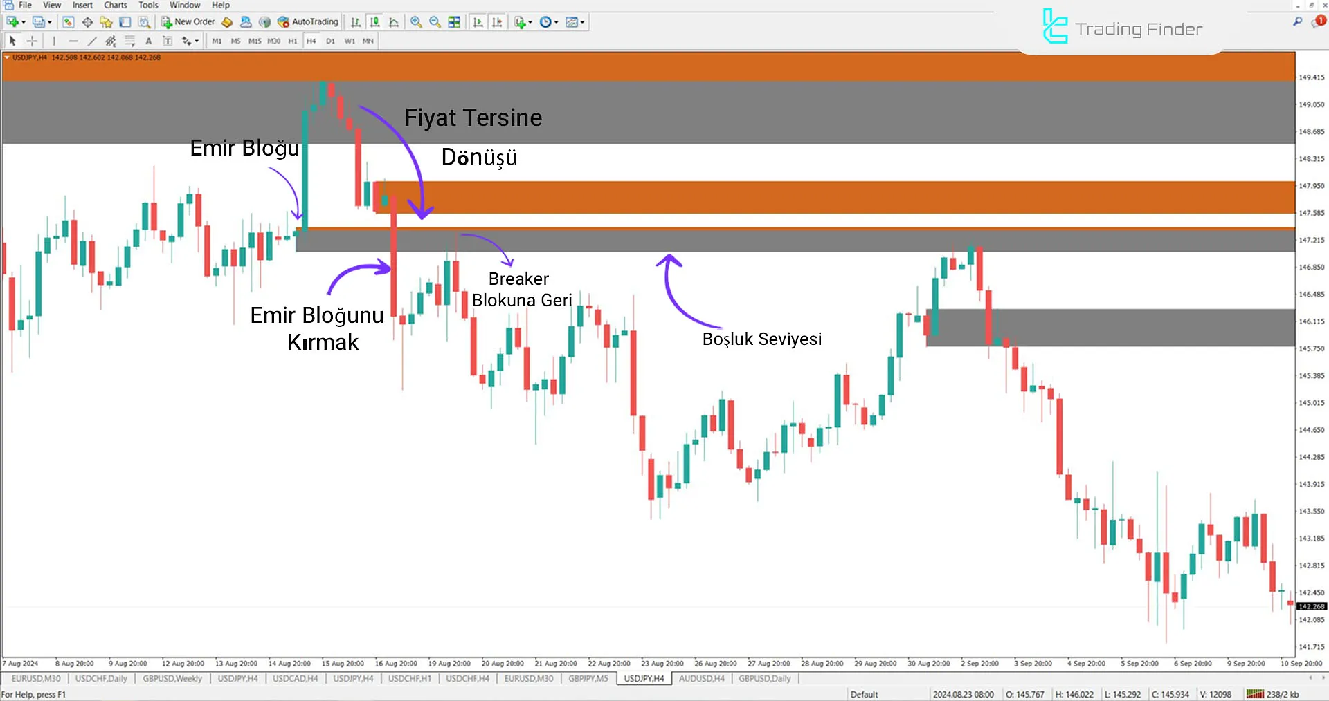 Breaker Block + Void Göstergesini MT4 için İndirme - Ücretsiz - [TradingFinder] 1