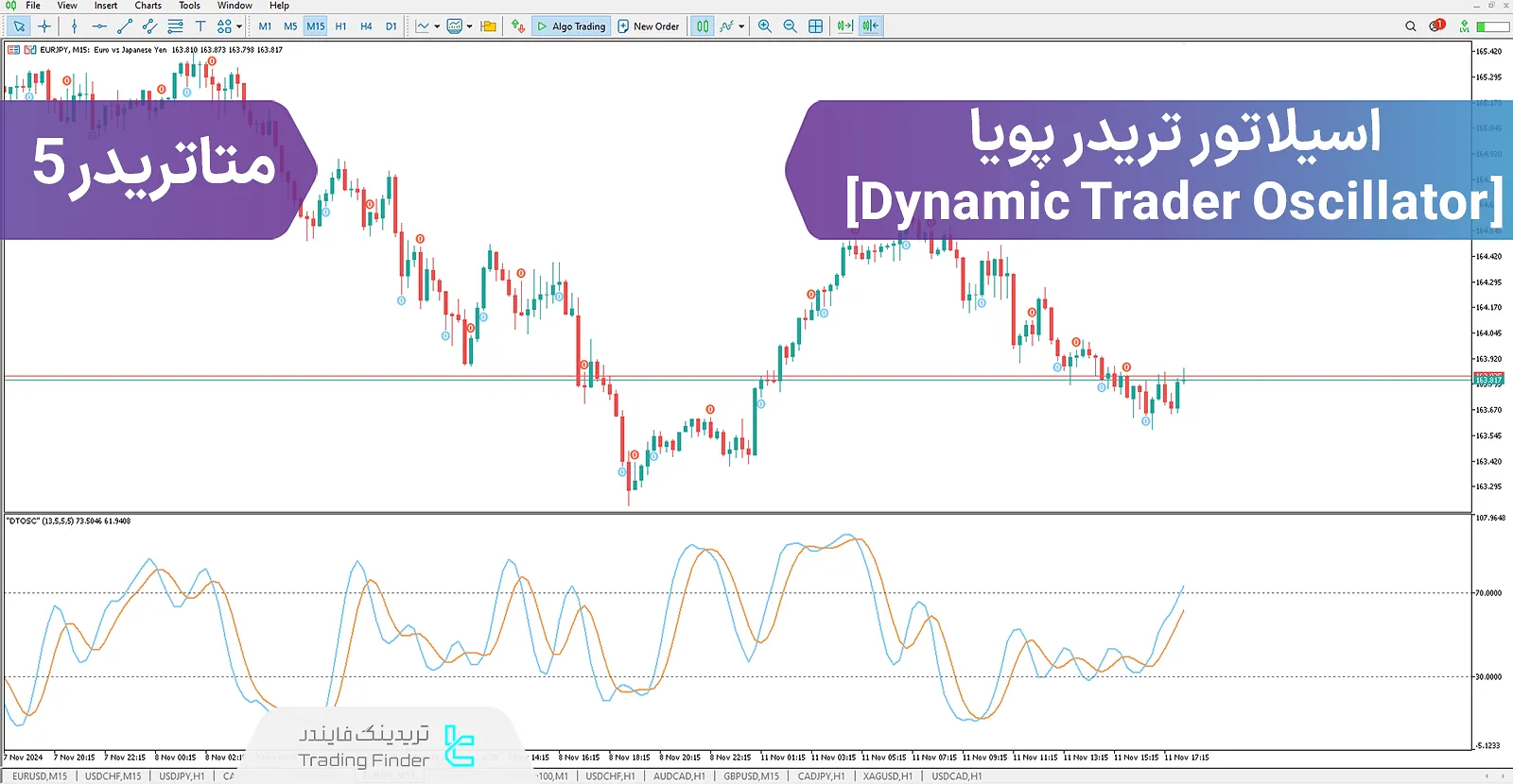 دانلود اندیکاتور معامله‌گر پویا (Dynamic Trader Oscillator) برای متاتریدر 5 - رایگان - [تریدینگ فایندر]