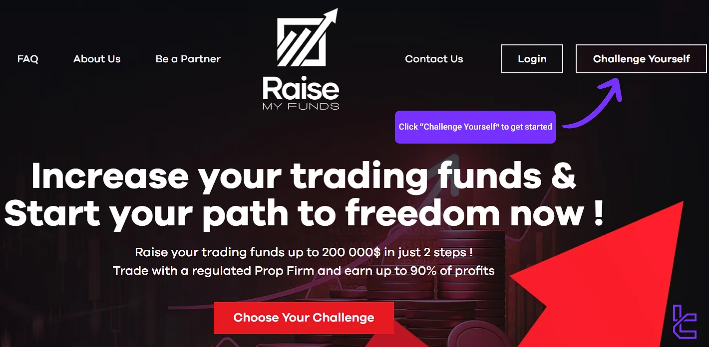 Raisemyfunds sign up button