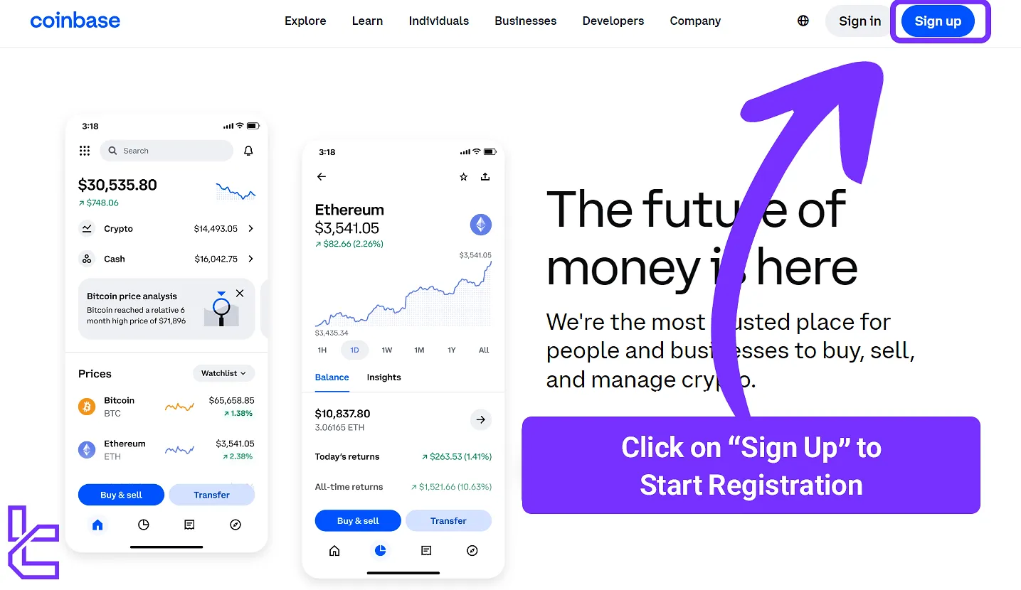 Coinbase sign up