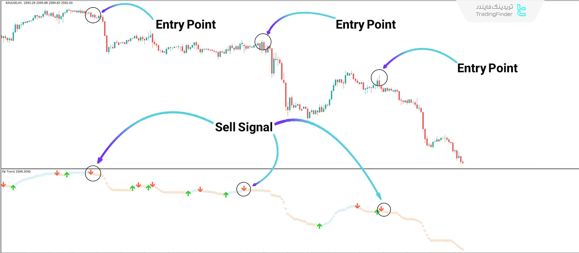 Fiji Trend Indicator in MetaTrader 4 Download - Free - [TradingFinder] 2