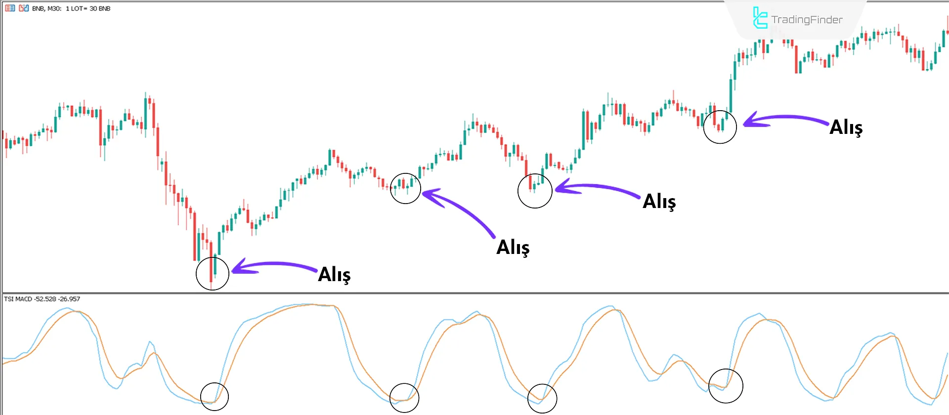 TSI MACD göstergesi MT5 için İndir - Ücretsiz - [TradingFinder] 1
