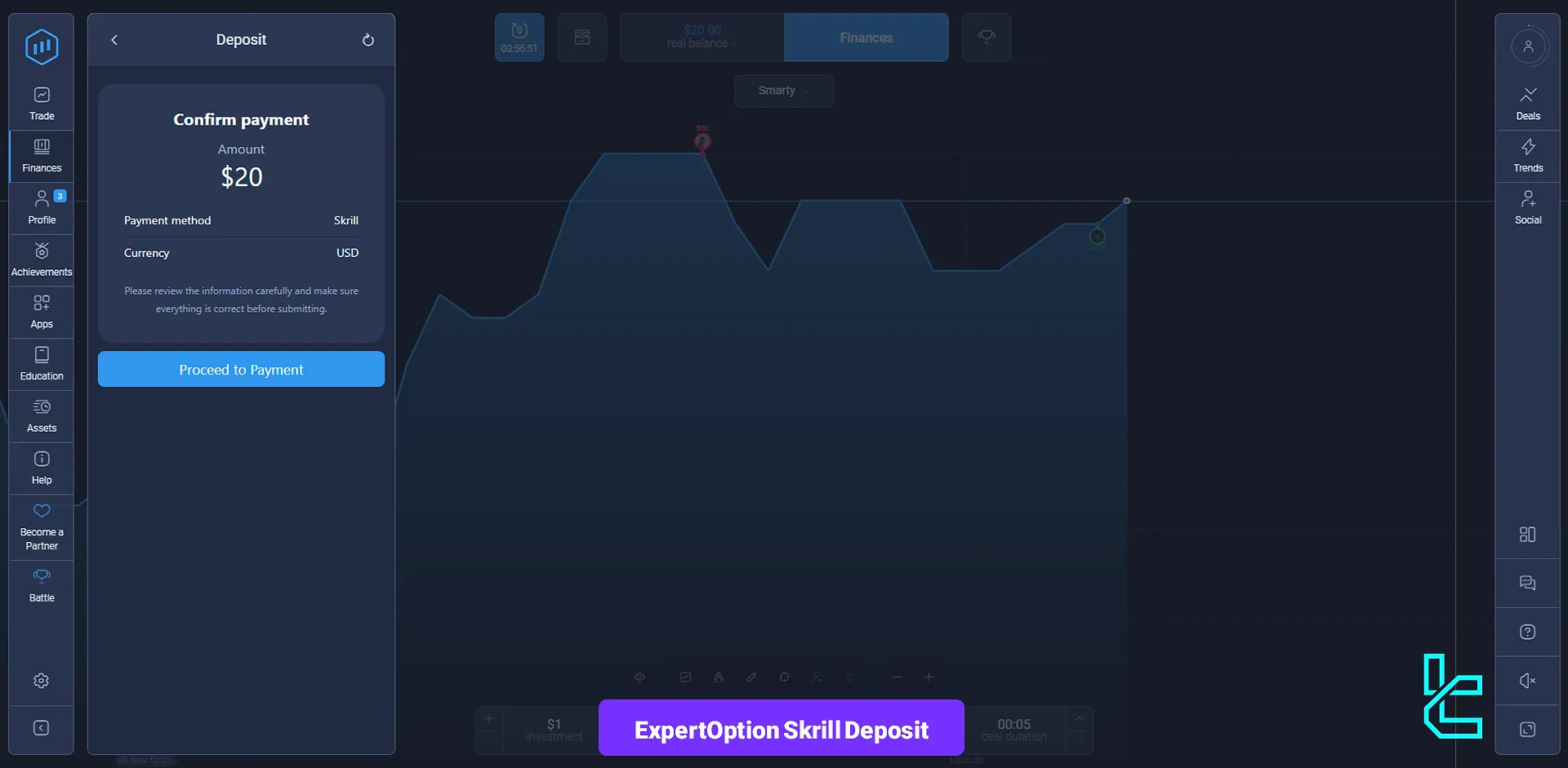 ExpertOption Skrill Deposit 2024 Update [E-wallet Funding Tutorial]