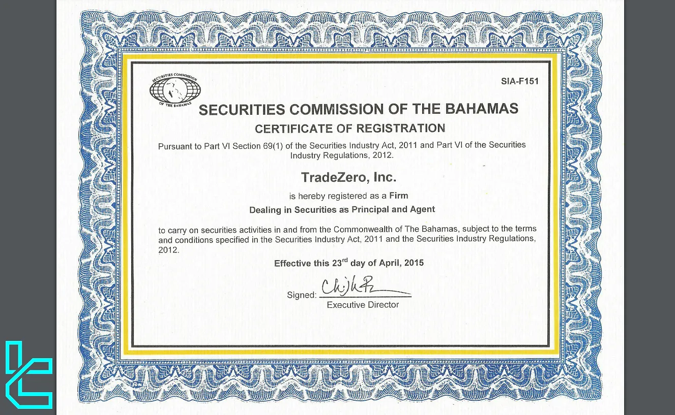 TradeZero SCB License