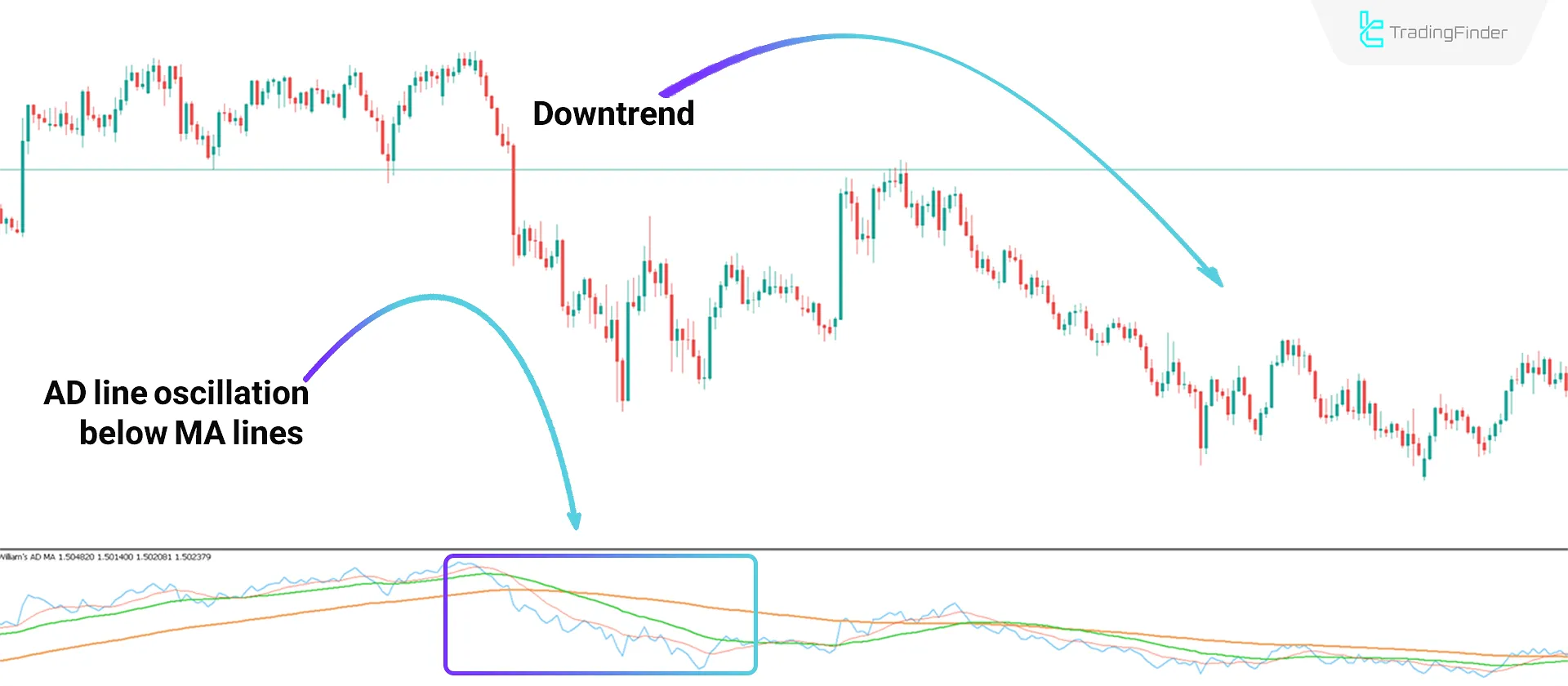 Williams AD MA Indicator in MT5 Download - Free - [TradingFinder] 2