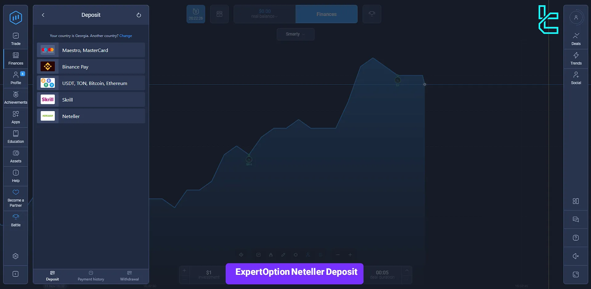 ExpertOption Neteller Deposit Guide 2024 [E-wallet Funding]