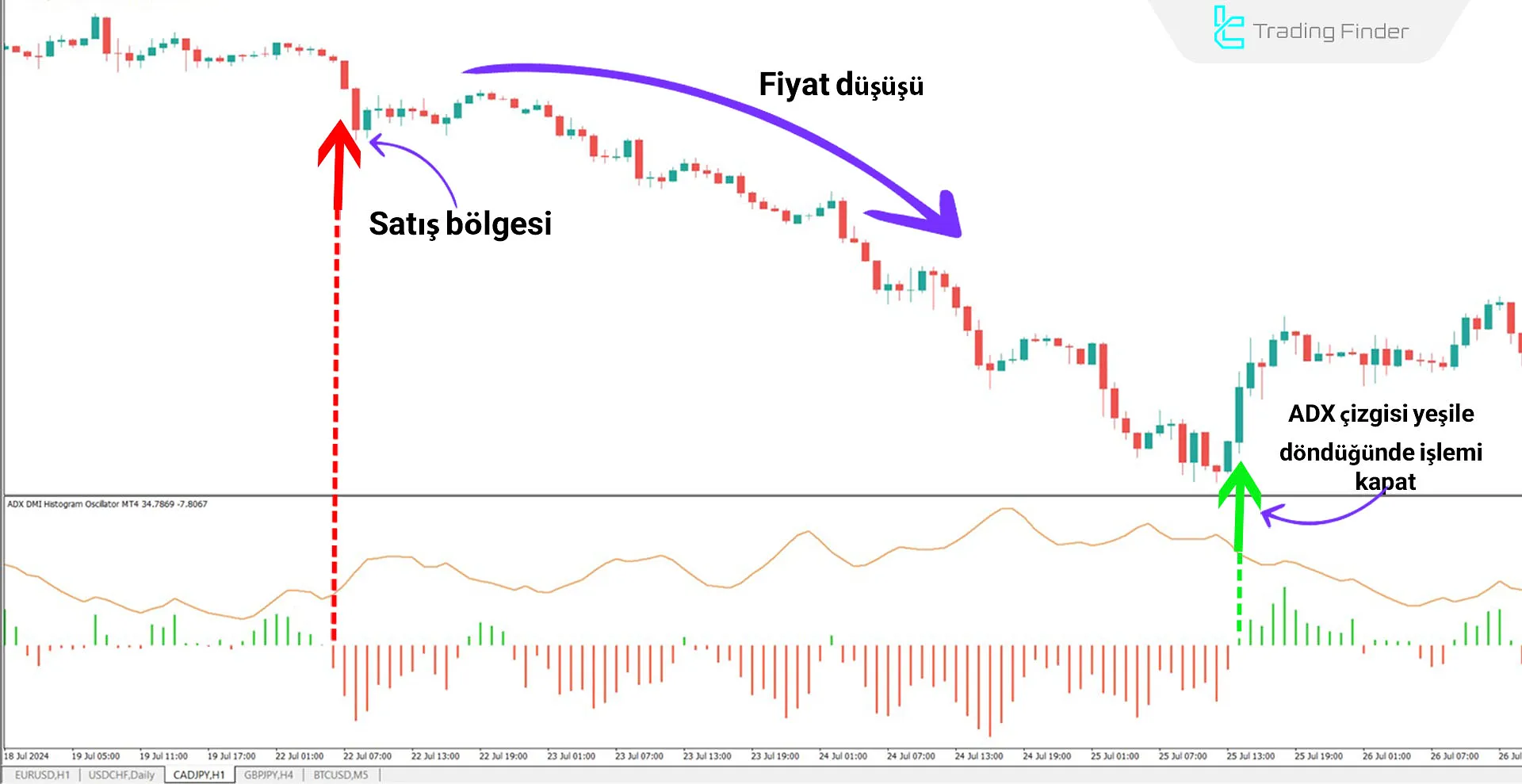 DMI ADX Histogram Göstergesini MetaTrader 4 için İndirme - Ücretsiz 2