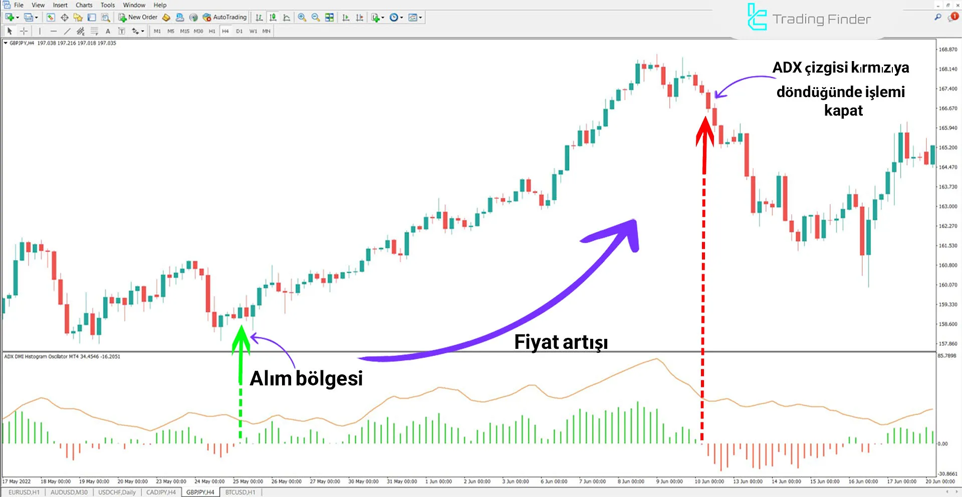 DMI ADX Histogram Göstergesini MetaTrader 4 için İndirme - Ücretsiz 1