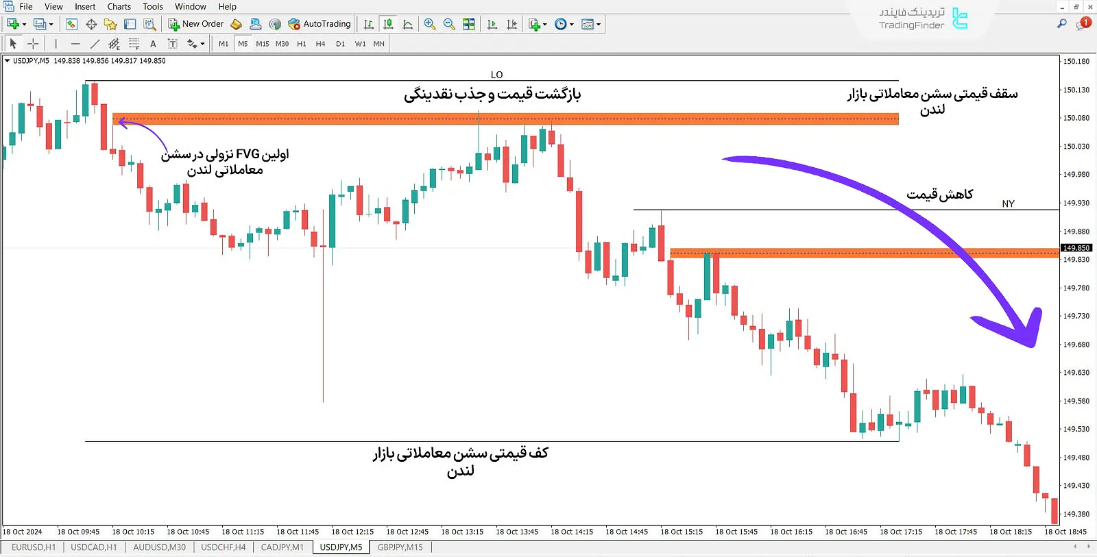 دانلود اندیکاتور سشن شکاف ارزش منصفانه (FVG Sessions ) در متاتریدر 4 - رایگان - [تریدینگ فایندر] 2