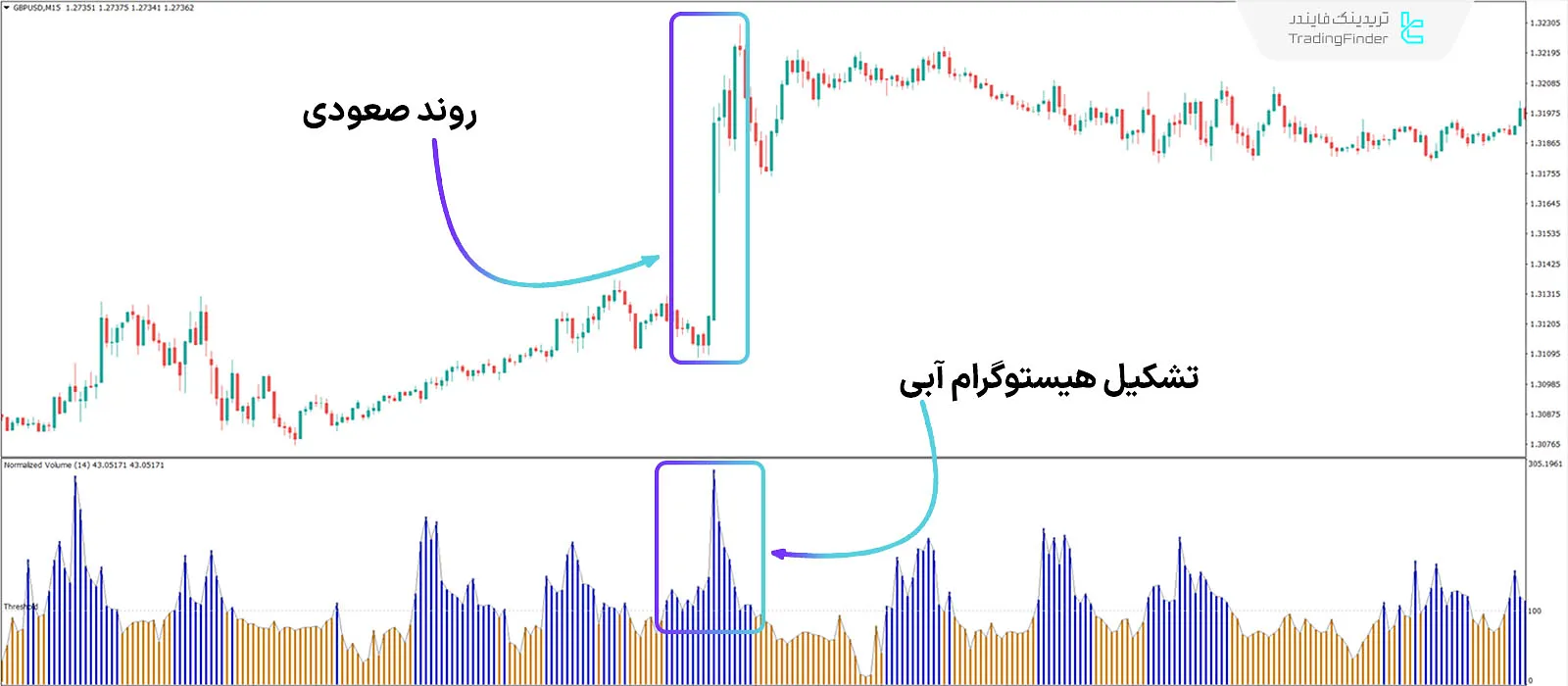 دانلود اندیکاتور حجم نرمال شده (Normalized Volume) متاتریدر 4 - رایگان 1