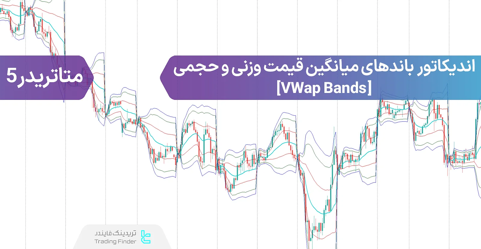 دانلود اندیکاتور باند‌های میانگین قیمت وزنی و حجمی (VWap Bands) در متاتریدر 5 - رایگان