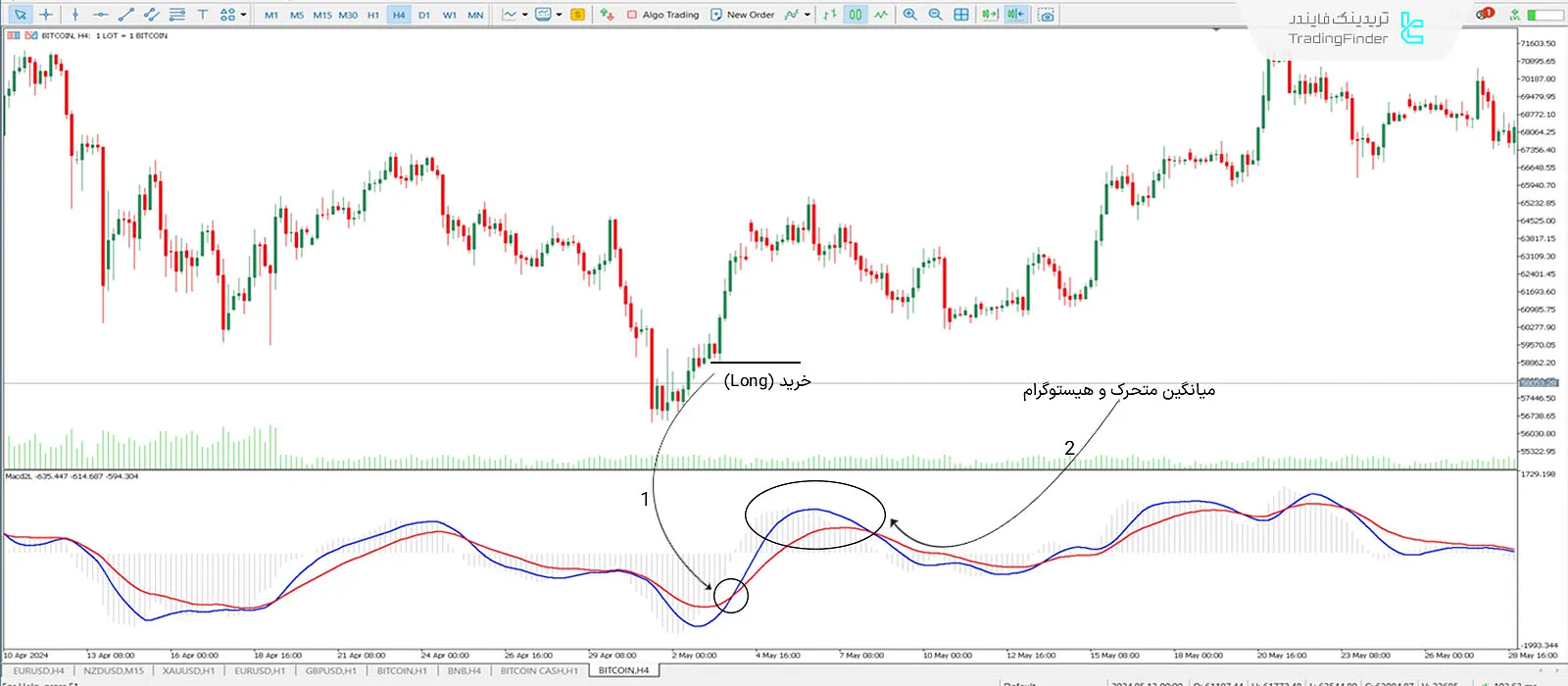 دانلود اسیلاتور مکدی دوخطی (MACD 2 LINE) متاتریدر 5 - رایگان 1