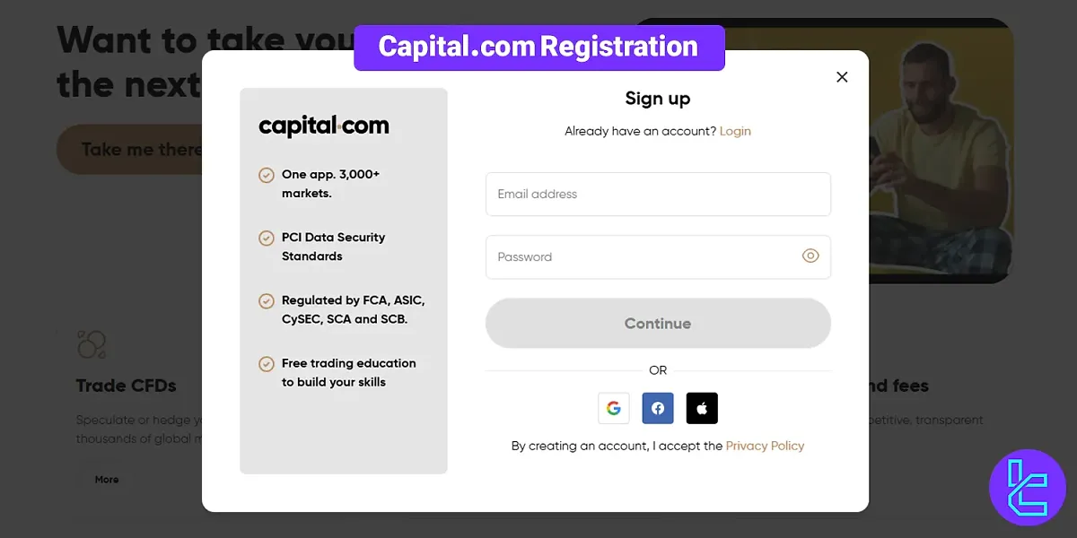 Capital.com (International) Registration 2025 [Sign-Up and Email Verification]