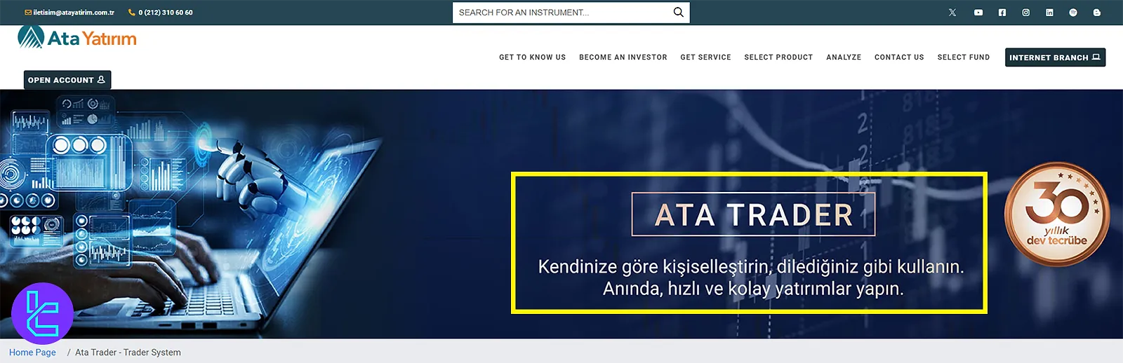 Available trading platforms for Ata Yatırım