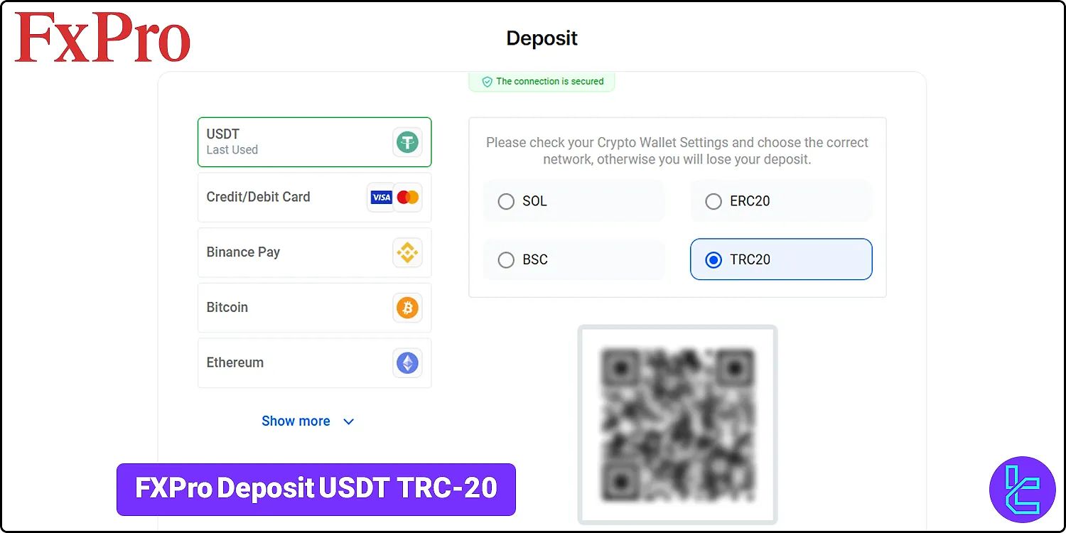 FXPro USDT TRC-20 Deposit 2026 - Instant Account Funding