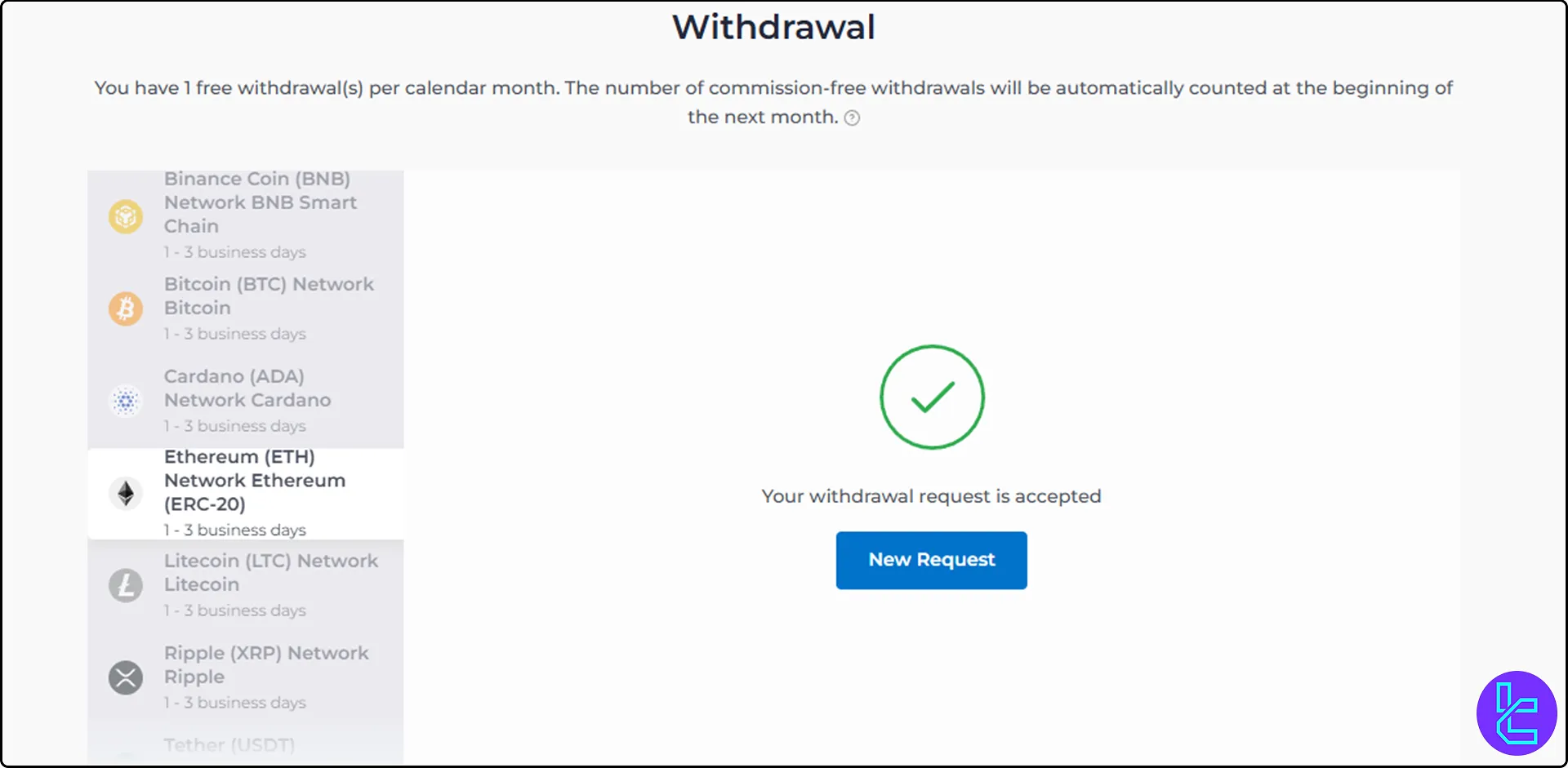 Exnova withdraw request submitted