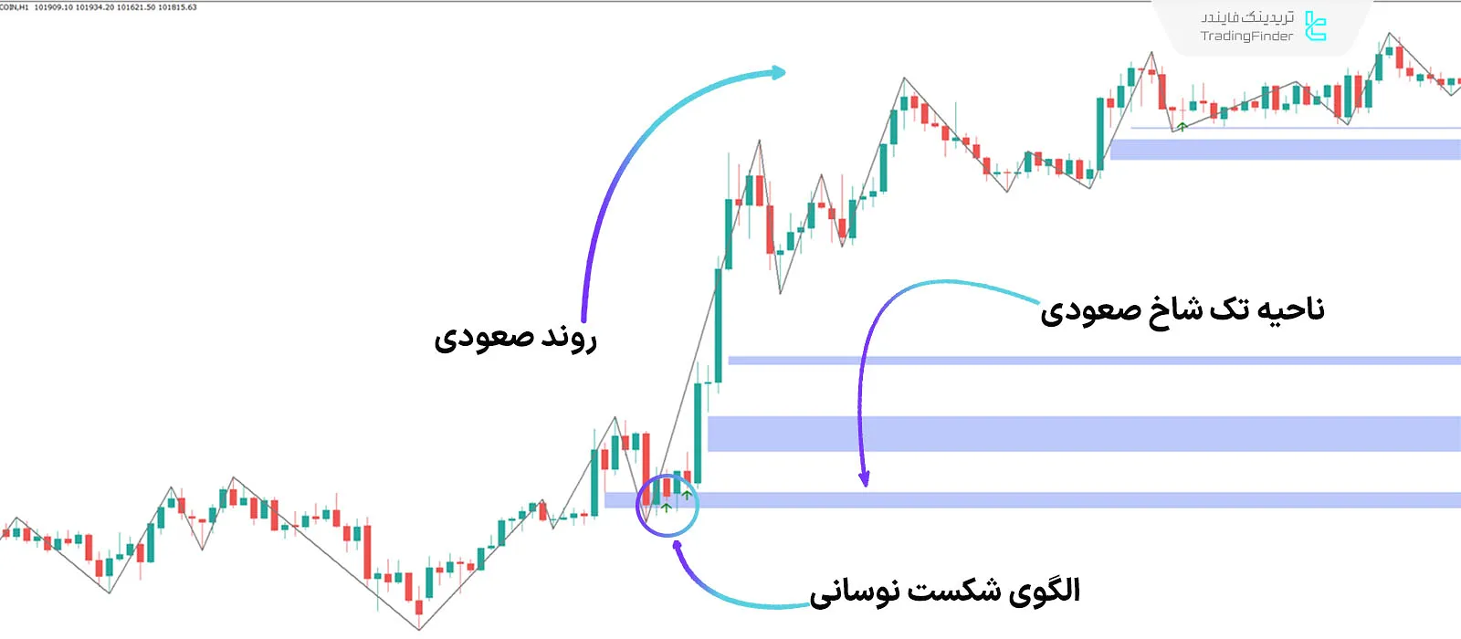 دانلود اندیکاتور تک شاخ با الگوی شکست نوسانی (Unicorn + SFP) در متاتریدر 4 - رایگان 1