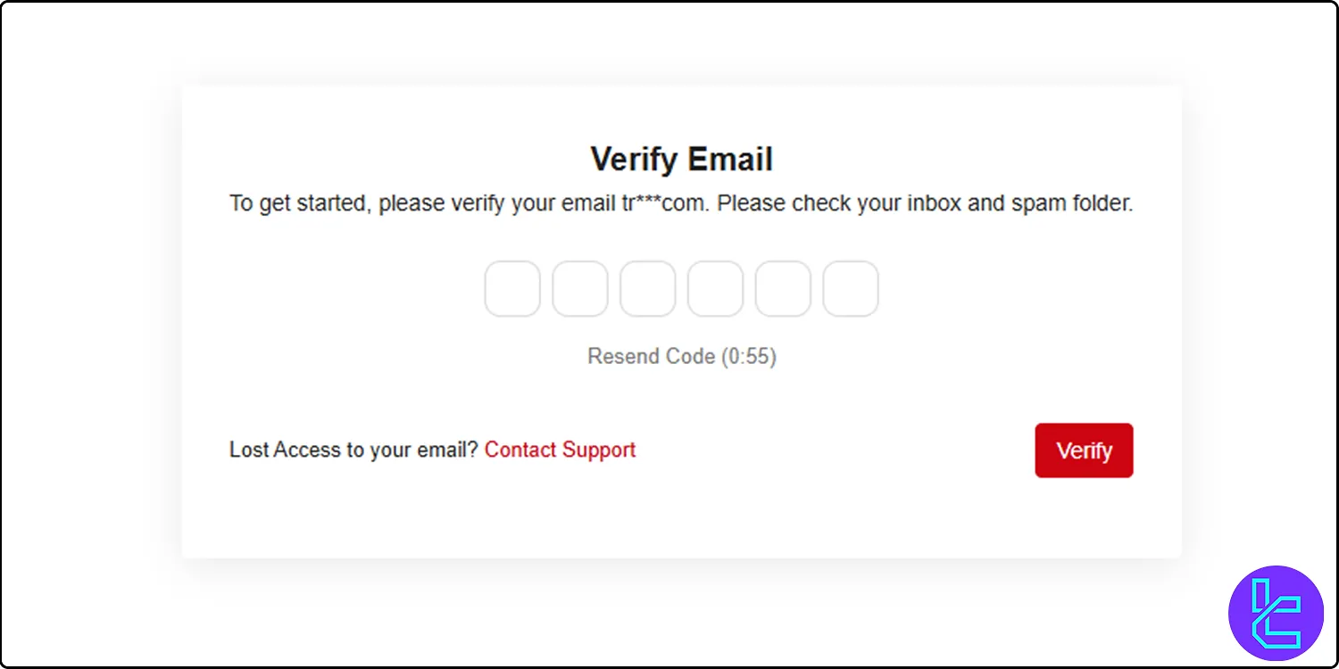 HFM sign-up email verification