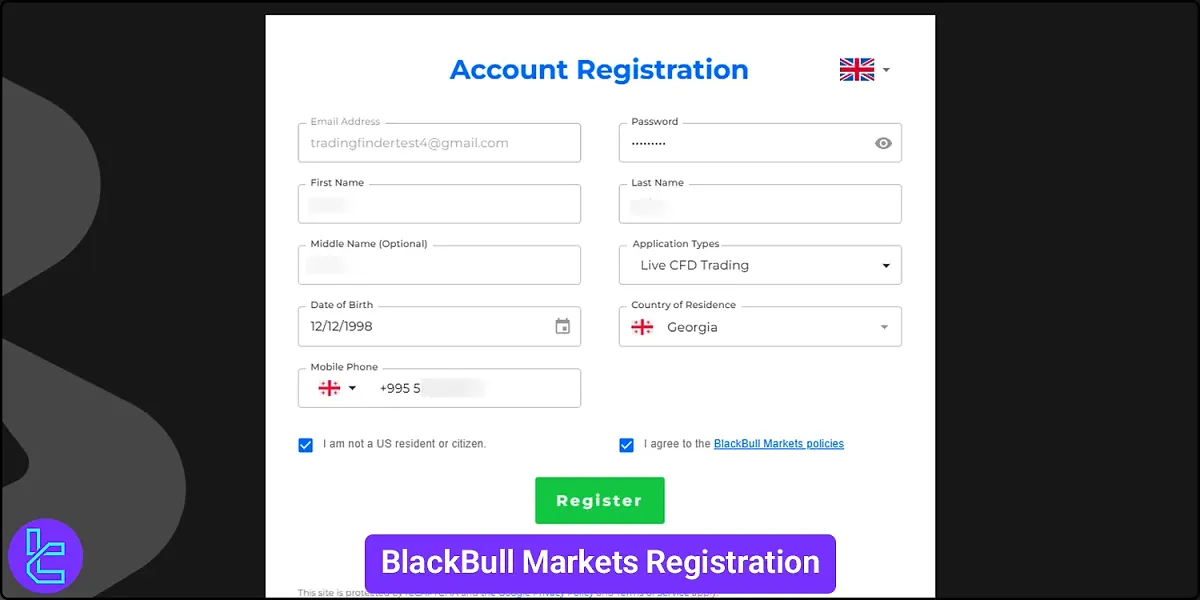 Blackbull Markets Registration 2025 [Email, Password, and Personal Details]