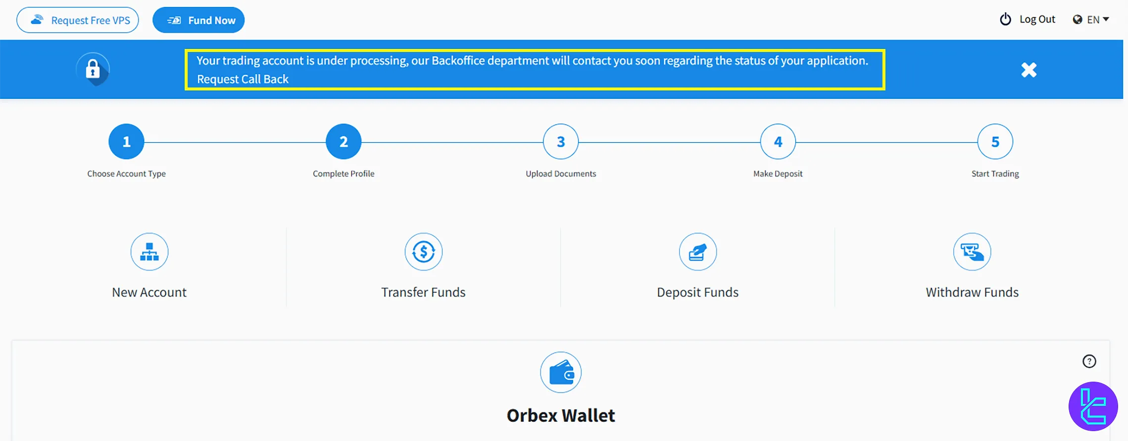 Orbex verification status