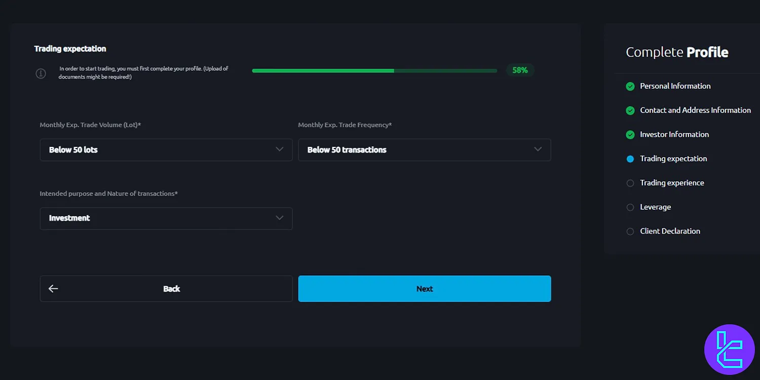 Windsor verification trading expectation form