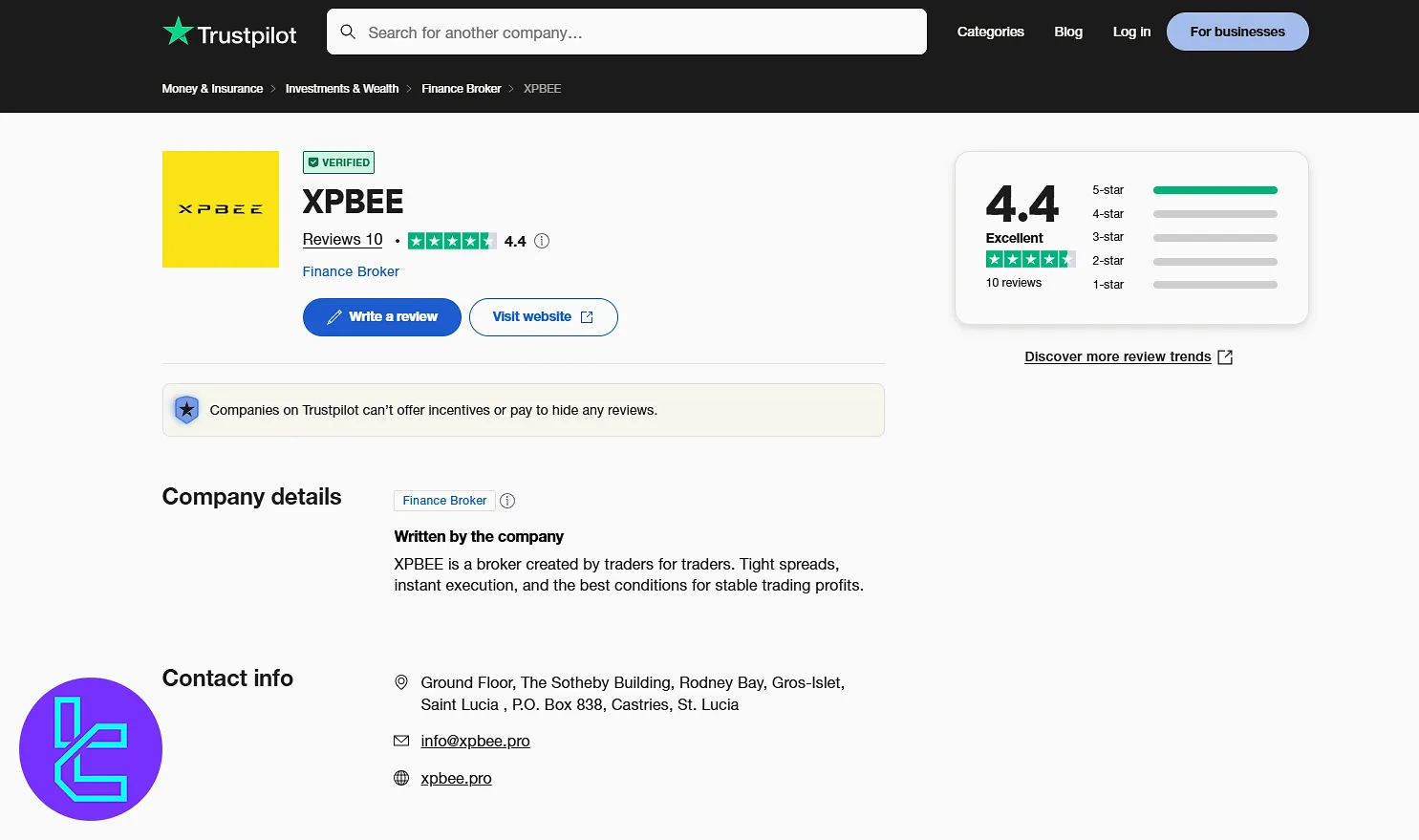 XPBEE TrustPilot