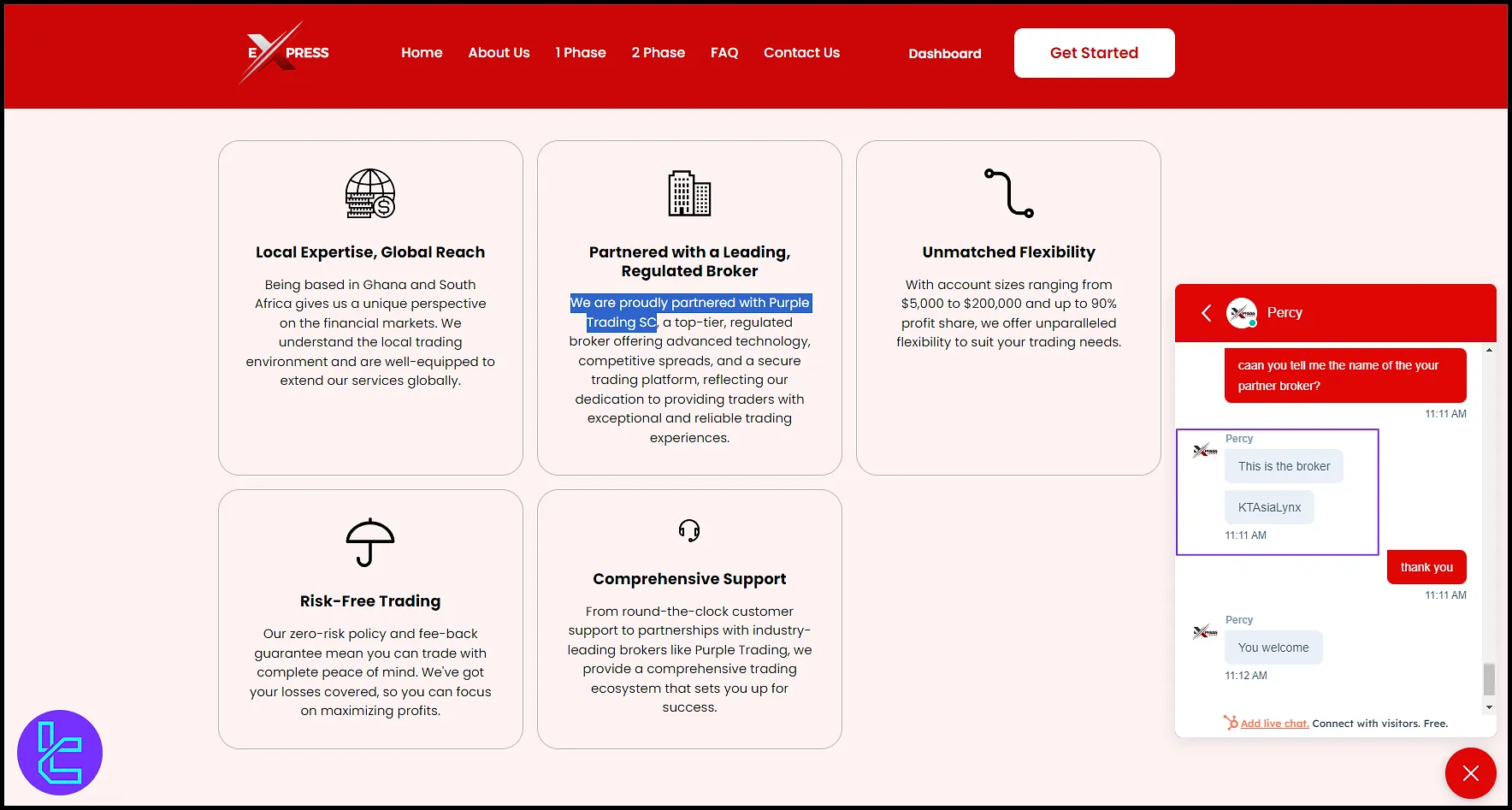 Express Funded Ortak Broker