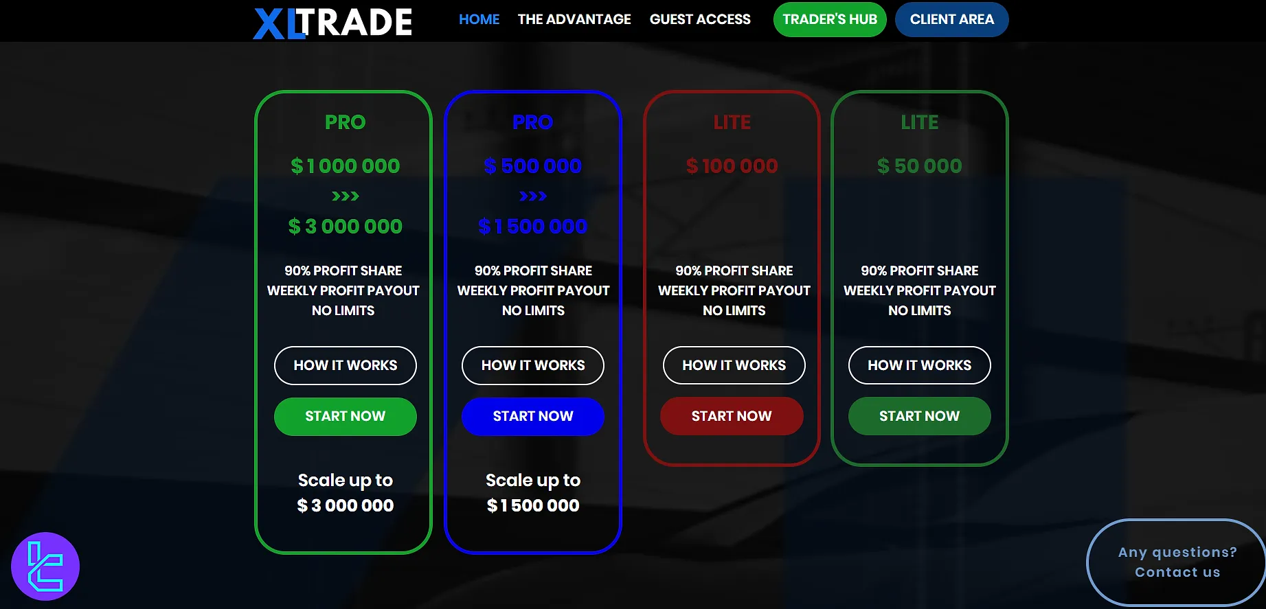 XLTrade challenge fiyatları