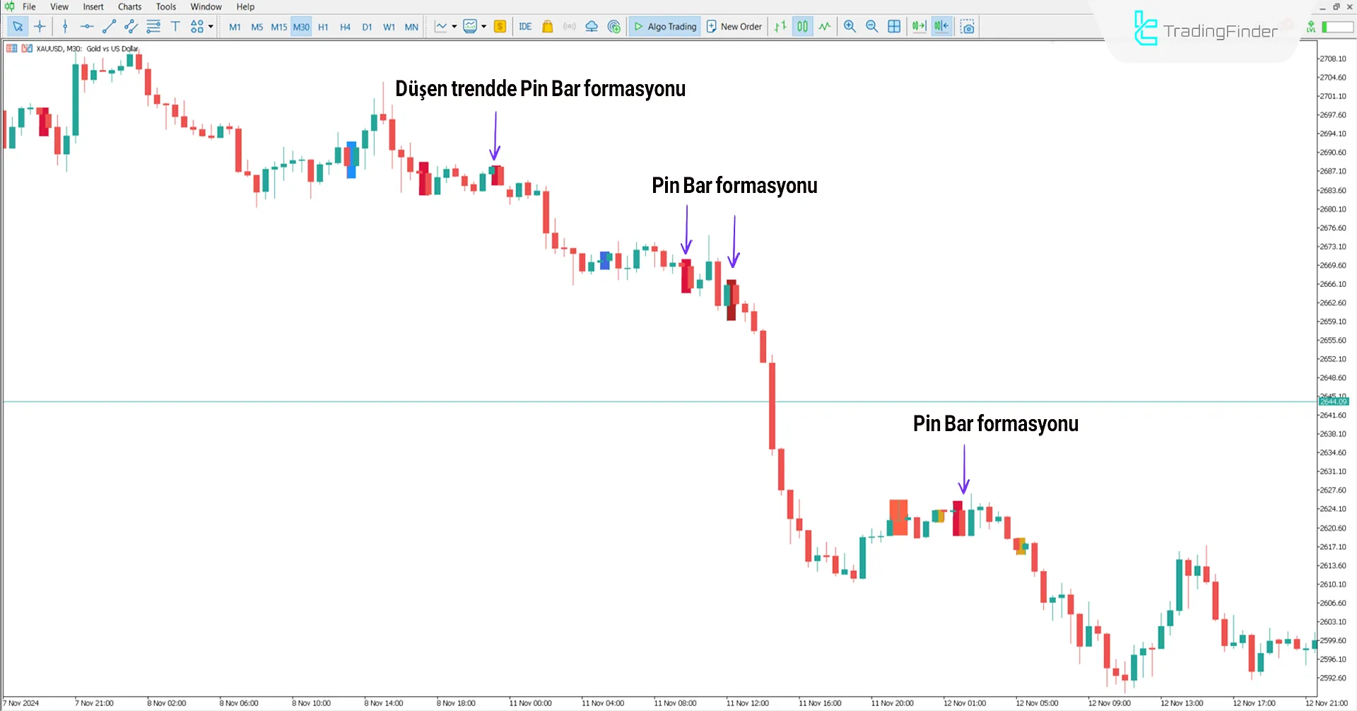 Price Action Scanner İndikatörünü MetaTrader 5 için İndir - [TradingFinder] 2