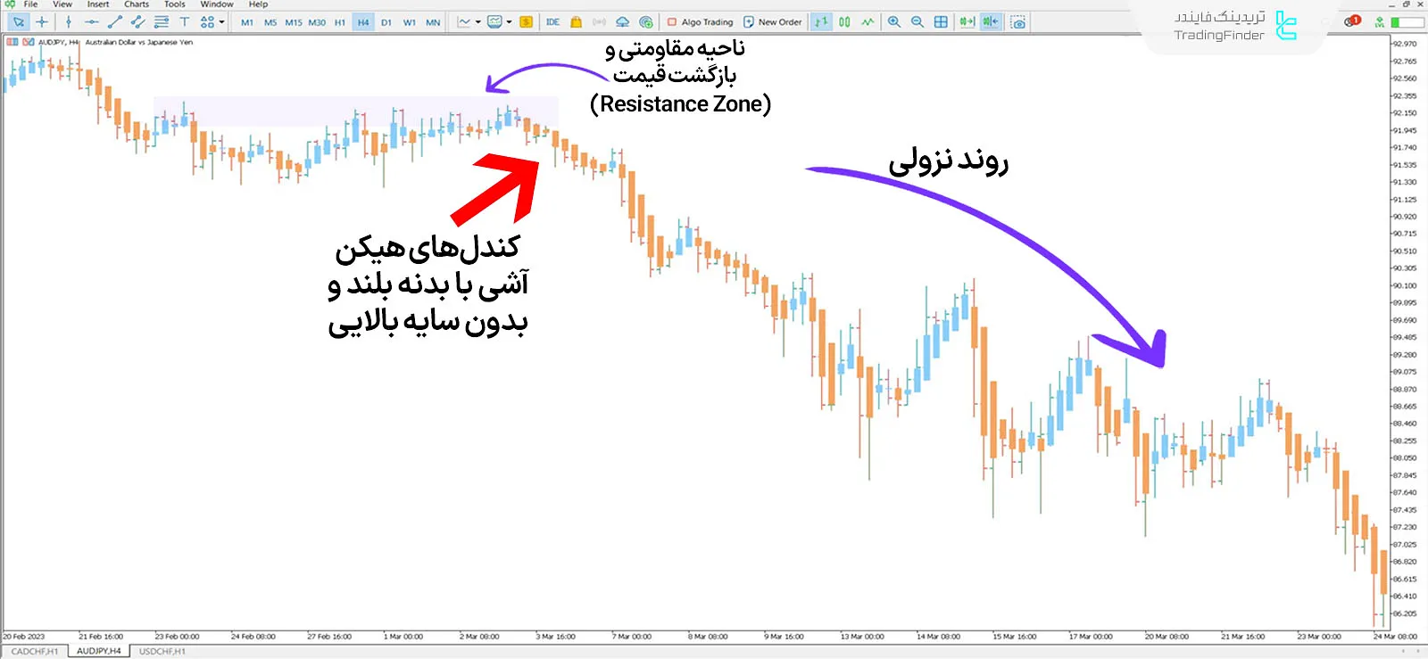 دانلود اندیکاتور کندل‌های هیکن آشی (Heiken Ashi Candles) در متاتریدر 5 - رایگان 2