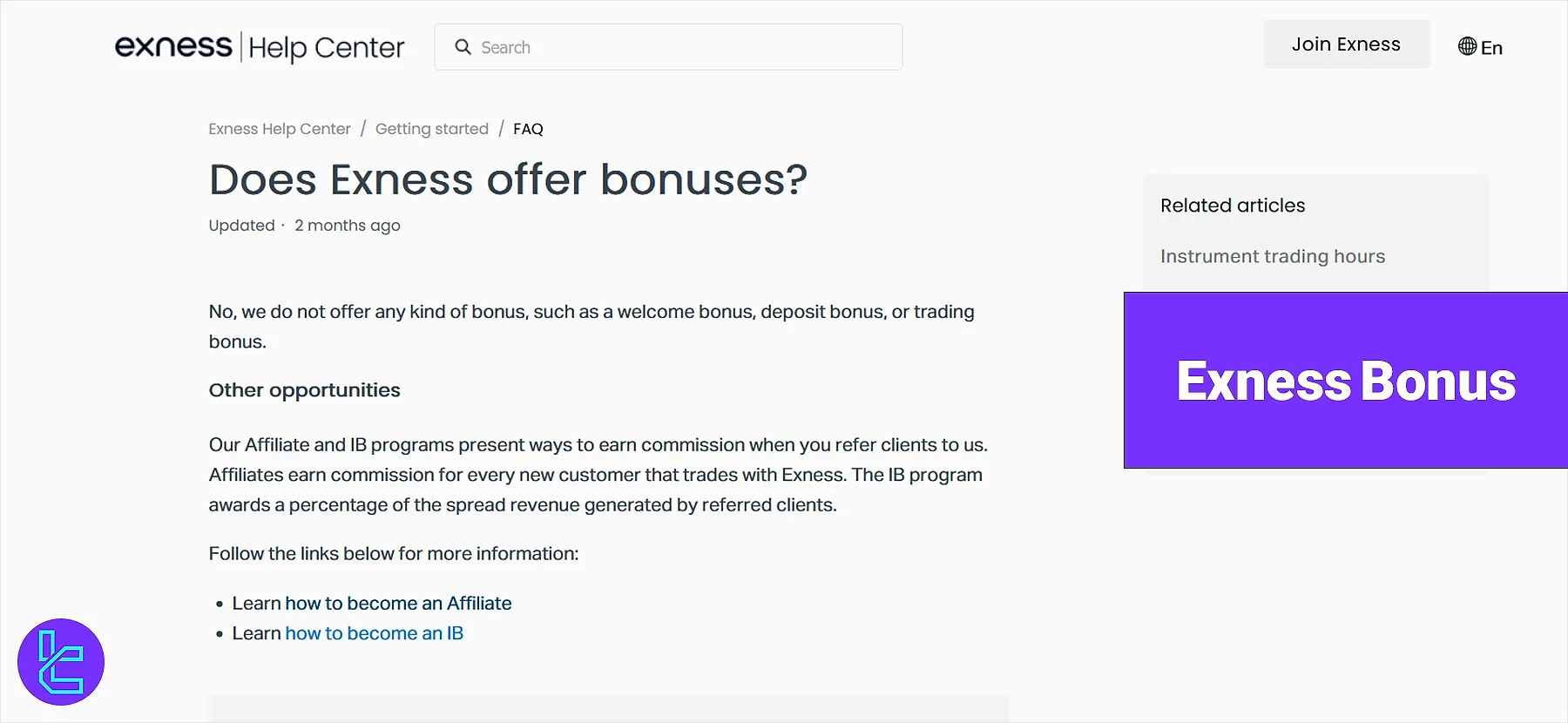 Exness Bonus 2025 No Available Bonuses