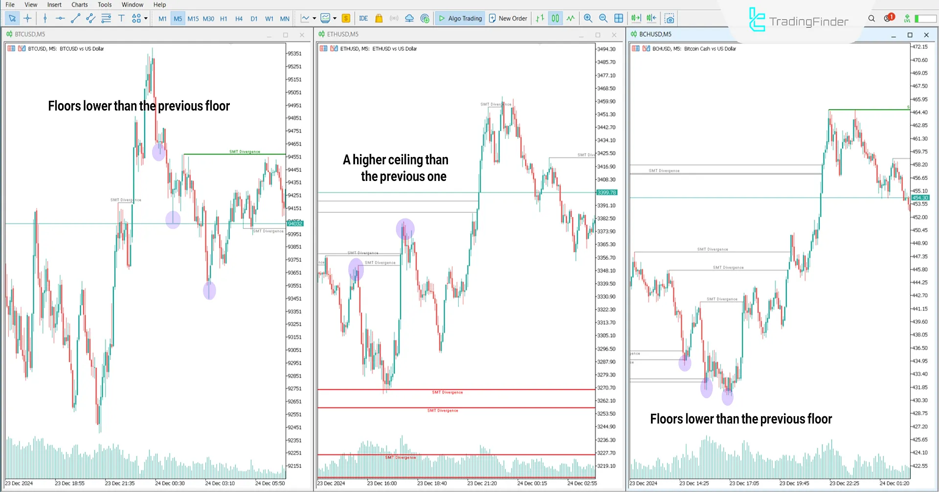 Smart Money Technique Divergence Crypto indicator for MT5 Download - Free 1