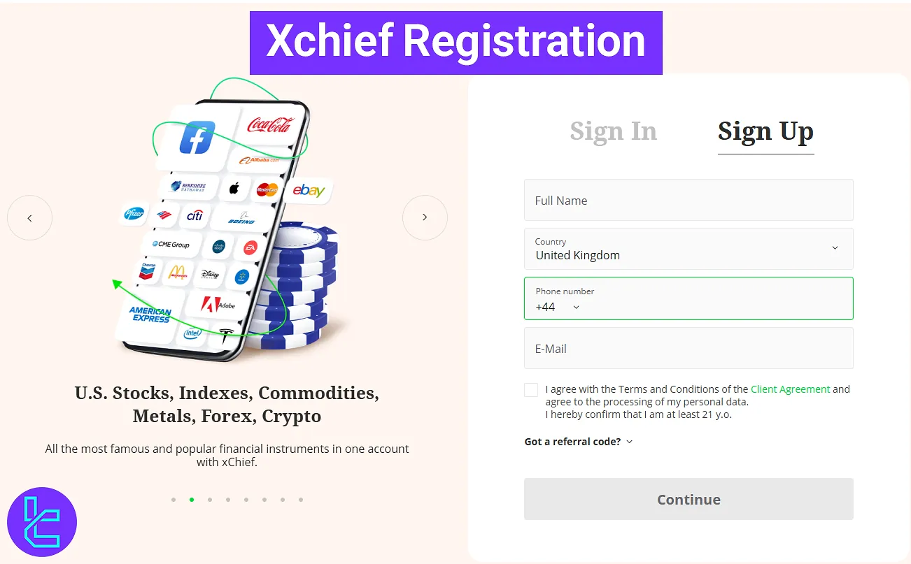 Xchief registration