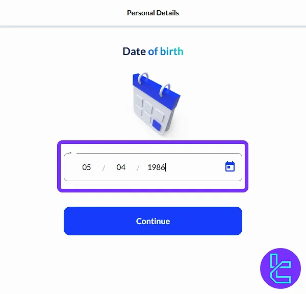 Skilling registration process data of birth