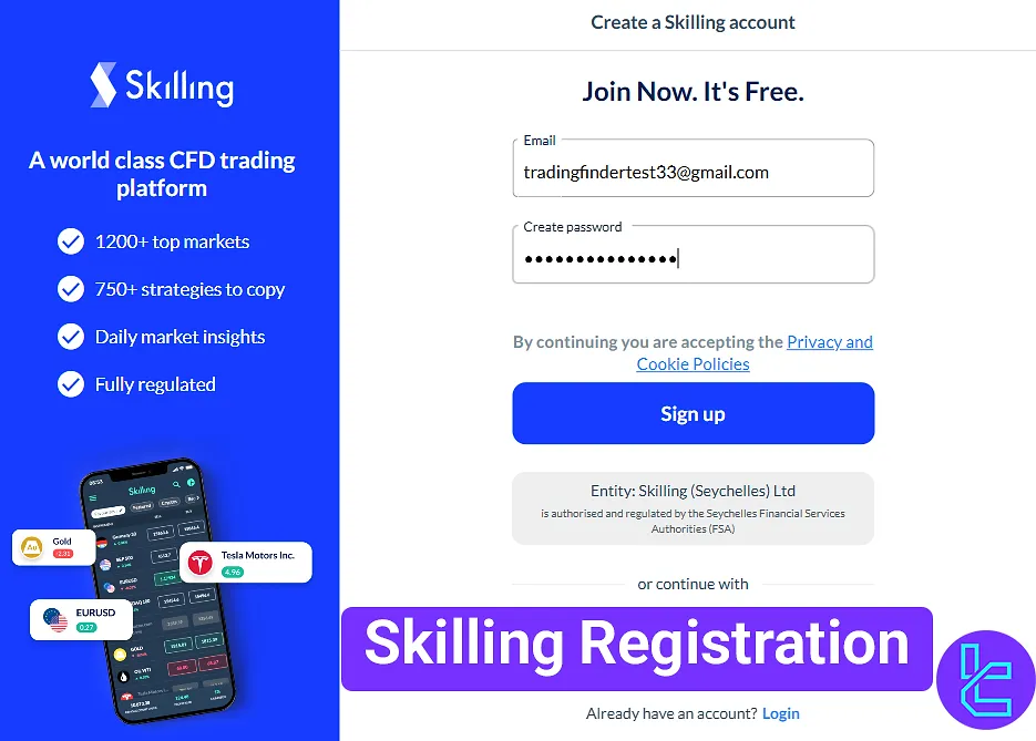 Skilling registration