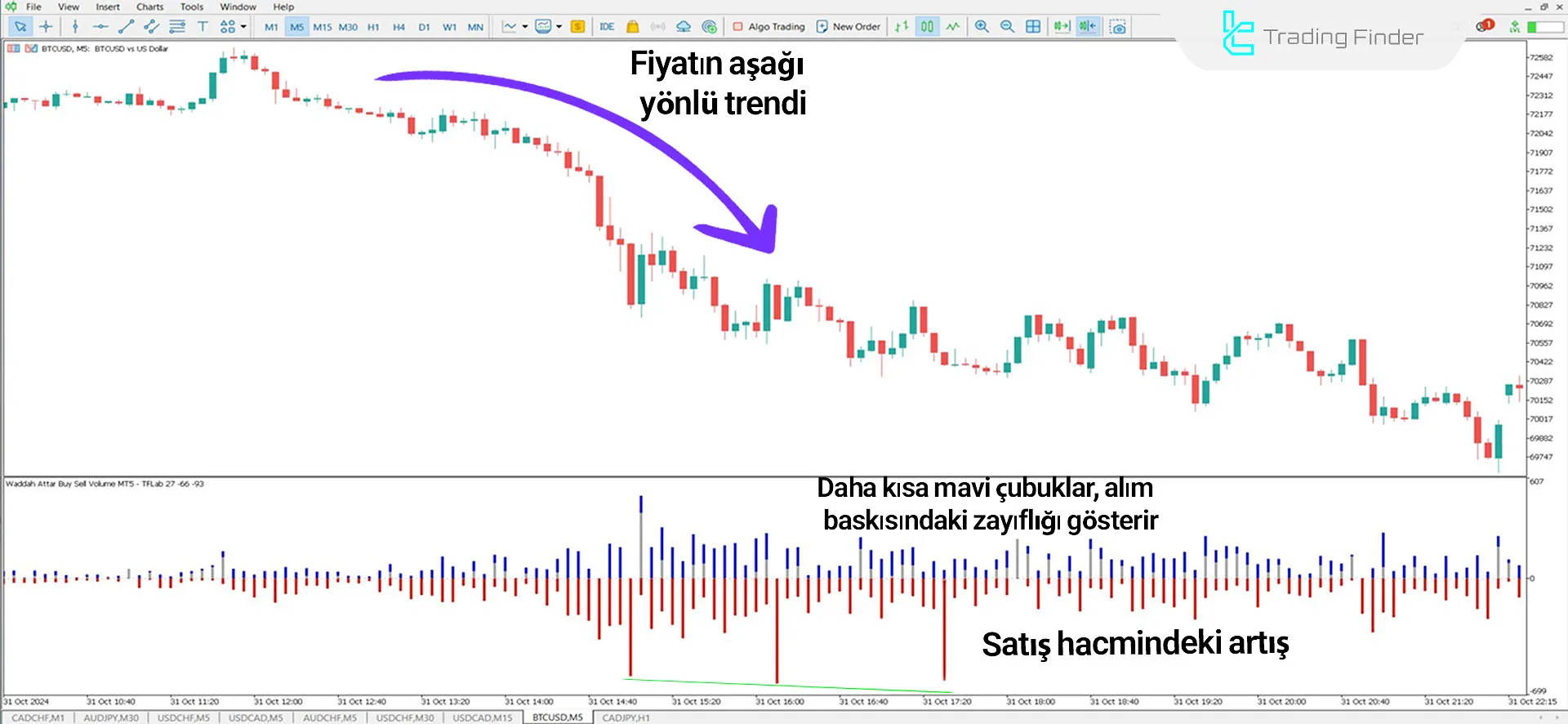 Waddah Attar Buy Sell Volume Göstergesi MetaTrader 5 için İndir - Ücretsiz 2